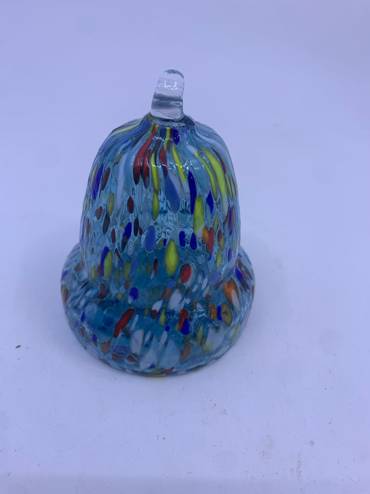 BLOWN GLASS BELL.