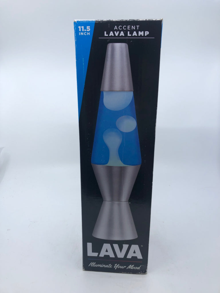 NIB LAVA LAMP BLUE COLOR.