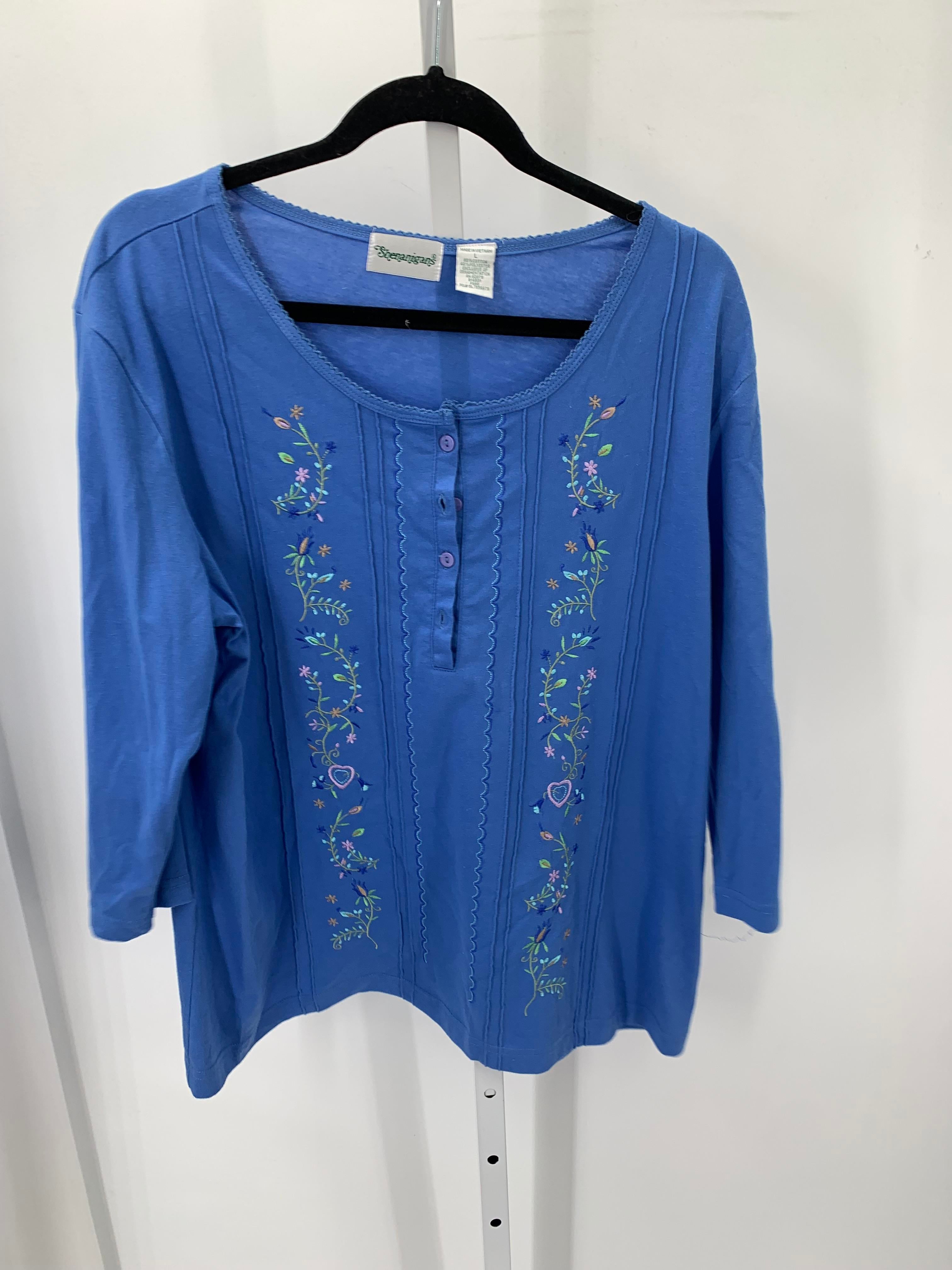 Size Large Misses 3/4 Sleeve Shirt