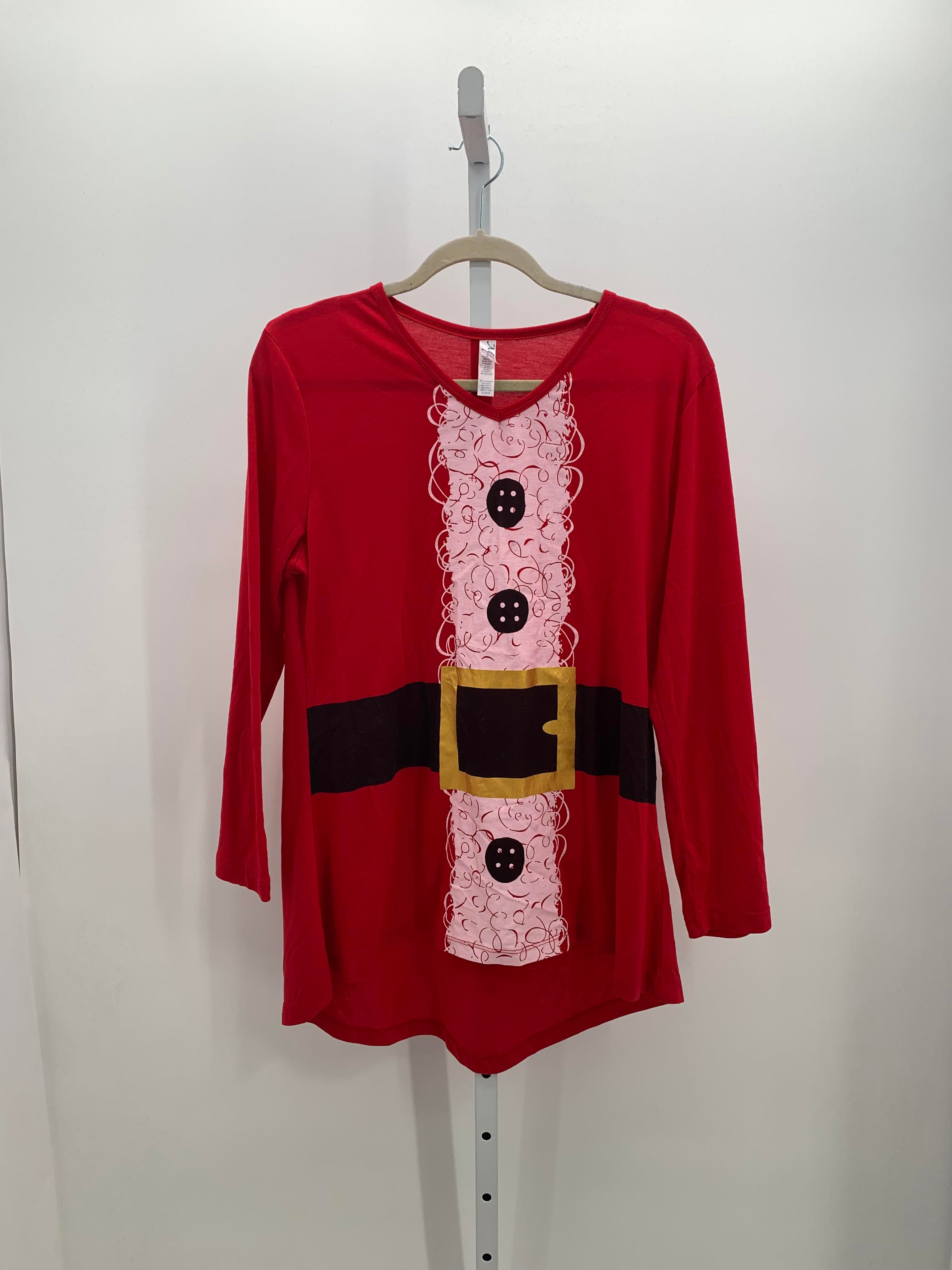 LONG SLV SHIRT SANTA