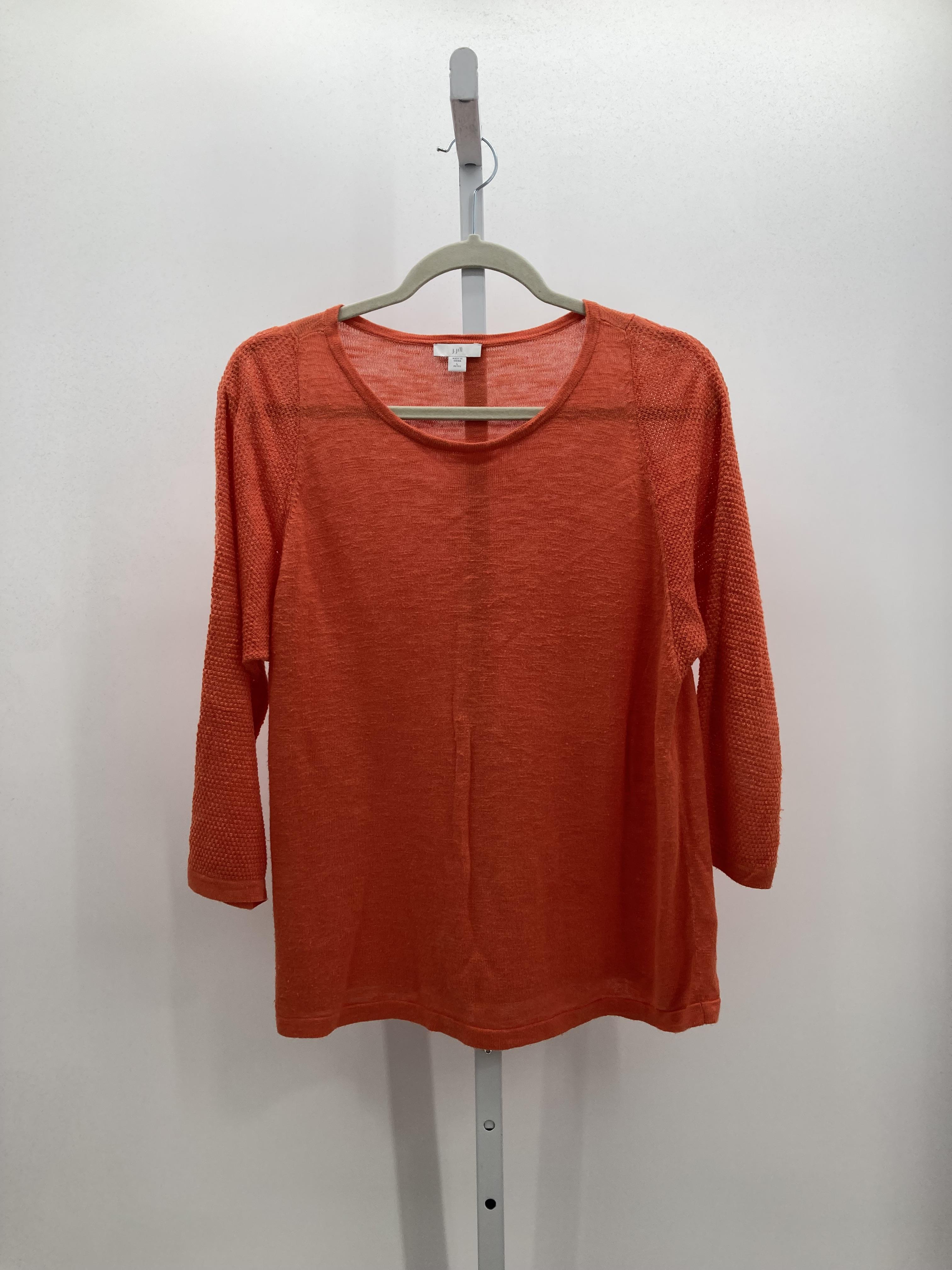 J-Jill Size Large Petite Petite 3/4 Sleeve Sweater