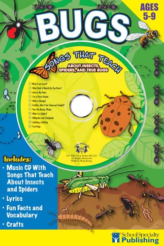 Bugs Sing Along Activity Book with CD: Songs That Teach About Insects, Spiders,
