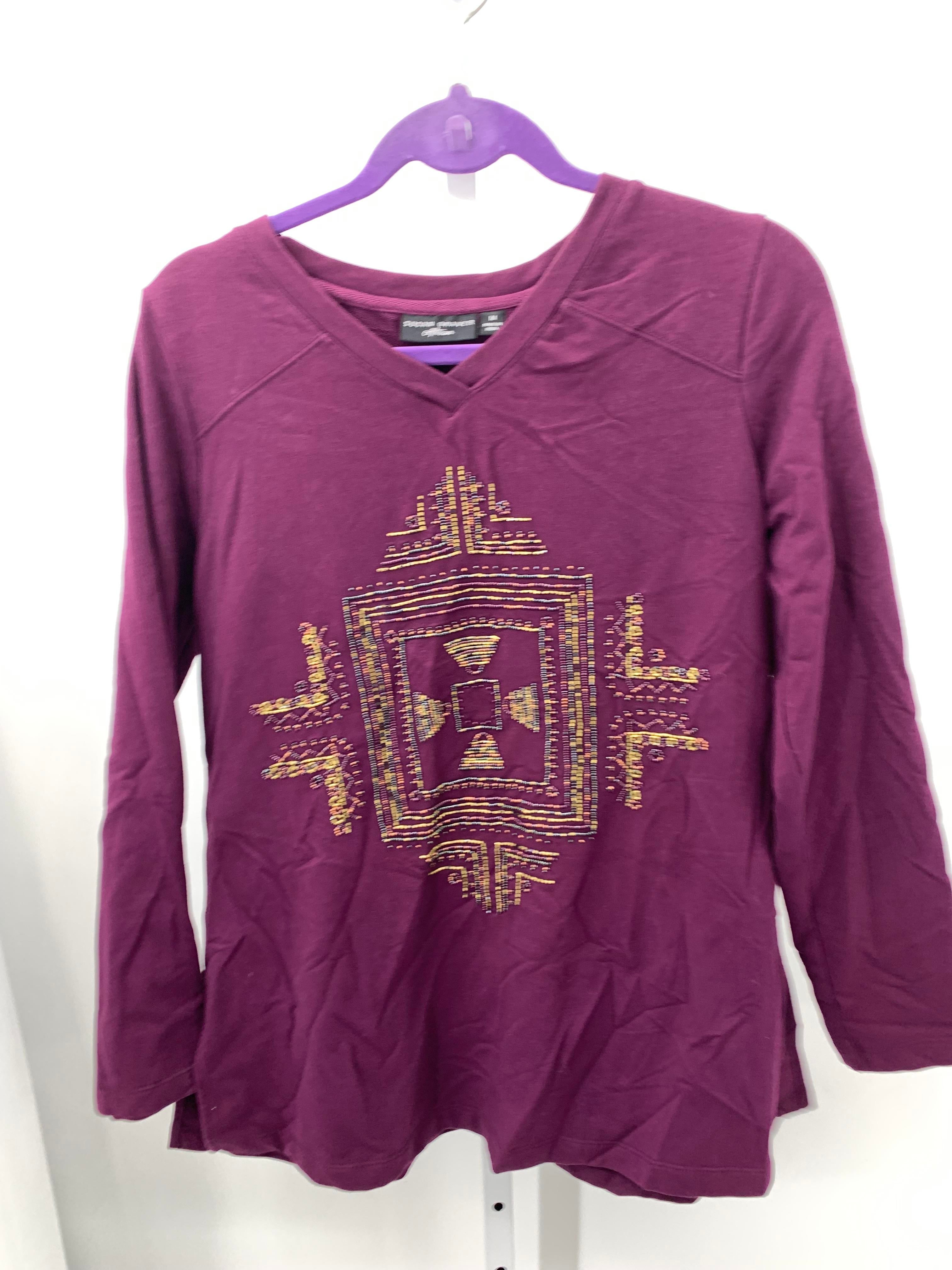 Susan Graver Size Medium Misses Long Sleeve Shirt