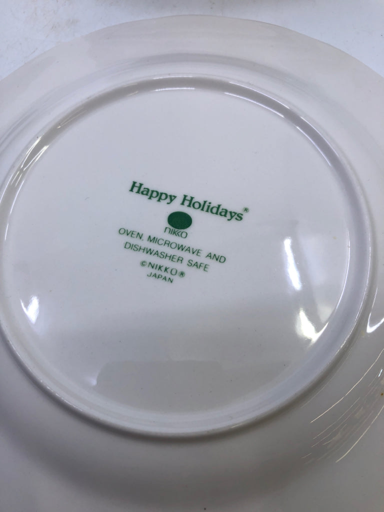 7PC CHRISTMAS TREE SERVER/ PLATES- NIKKO.