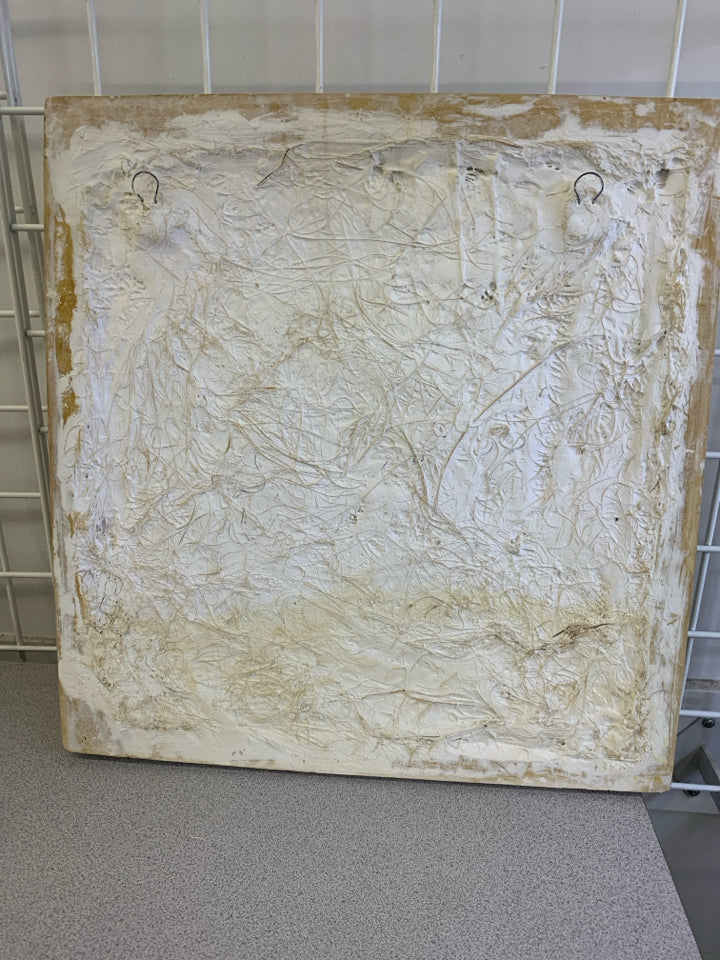 FAUX STONE PLASTER FRUIT DESIGN WALL-HANGING.