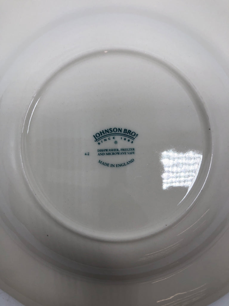 7 "WINDSOR IN 1792" JOHNSON BROS SOUP BOWLS.