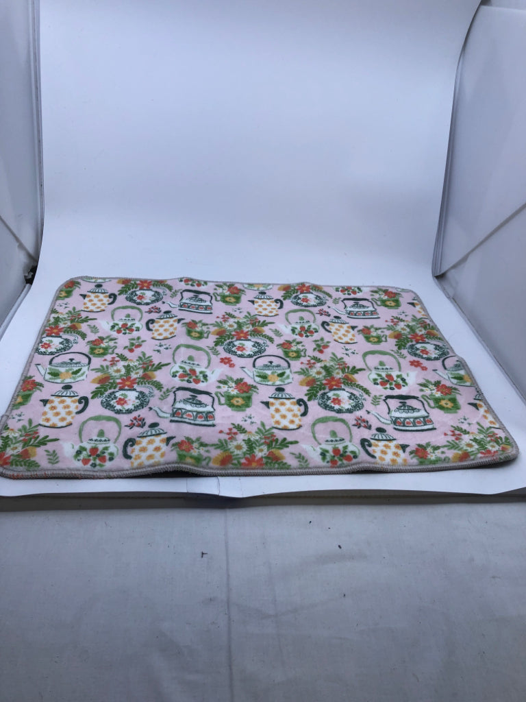 TEA POT THEME DRYING MAT.