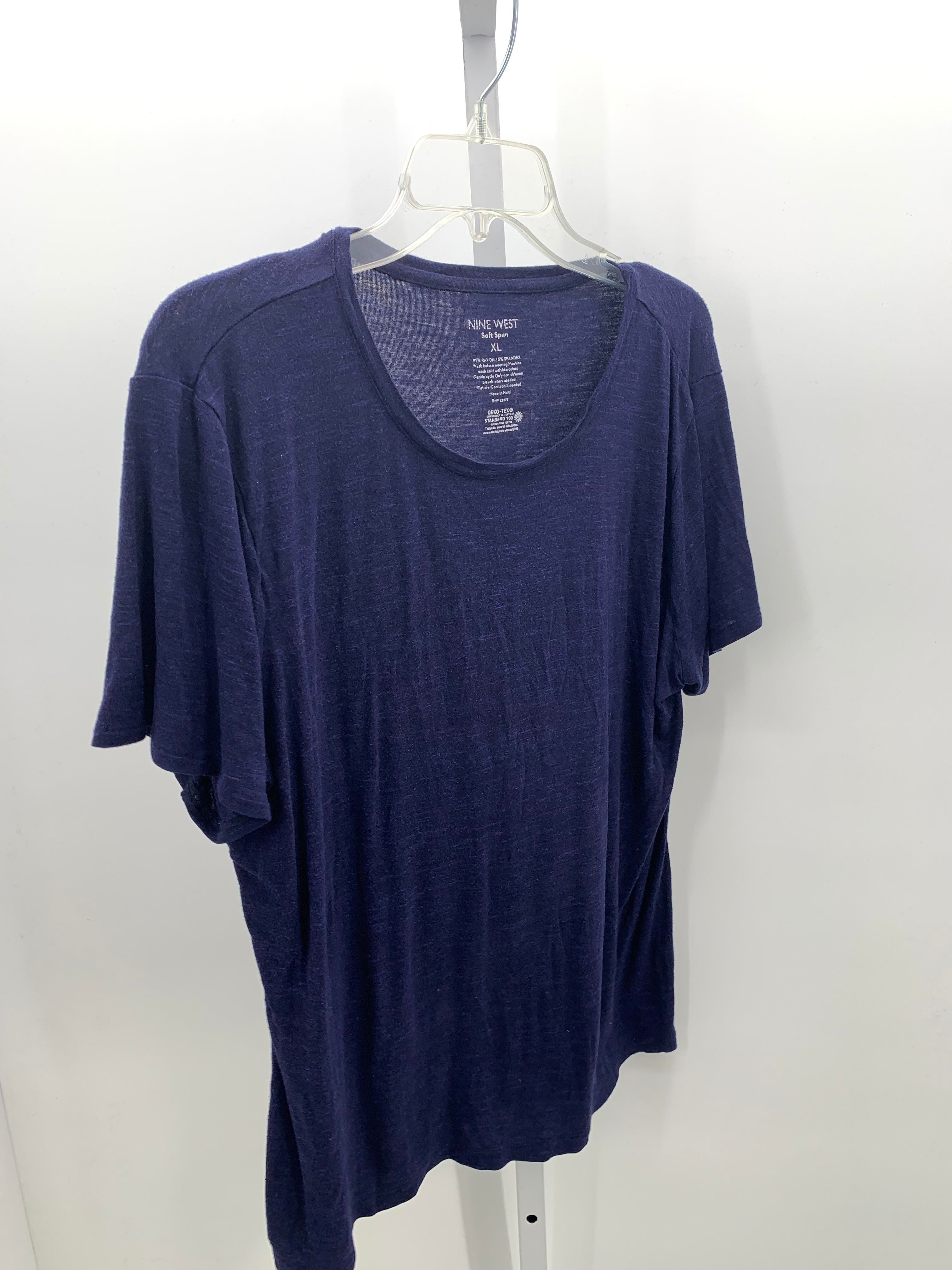 Nine West Size Extra Large Misses Short Sleeve Shirt