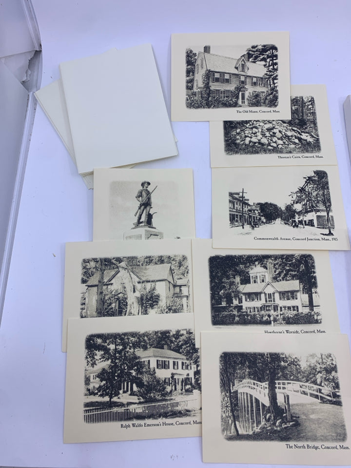 ASSORTED NOTE CARDS SCENES THROUGHOUT MASSACHUSETTS.