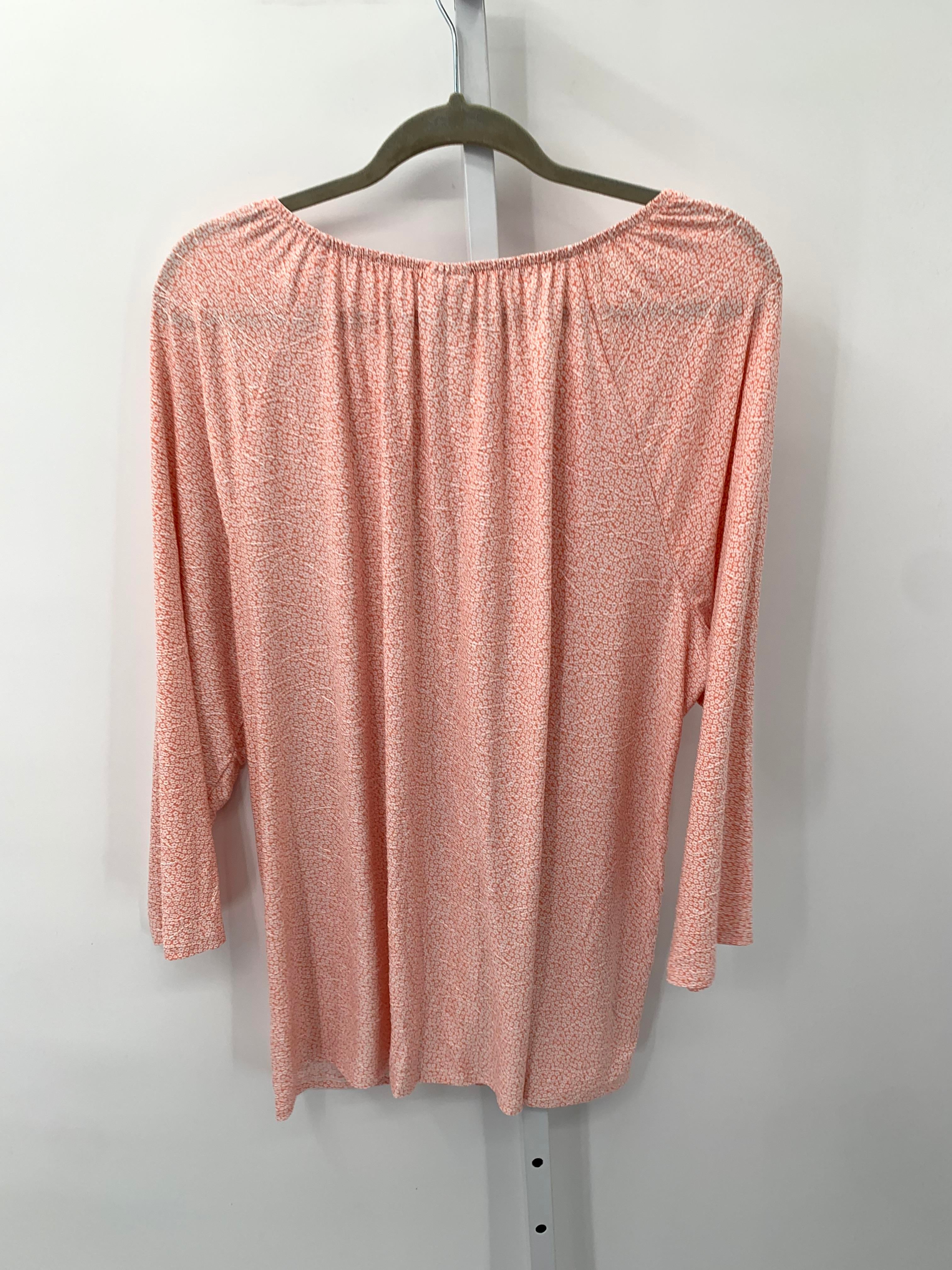 Croft & Barrow Size 2X Womens 3/4 Sleeve Shirt