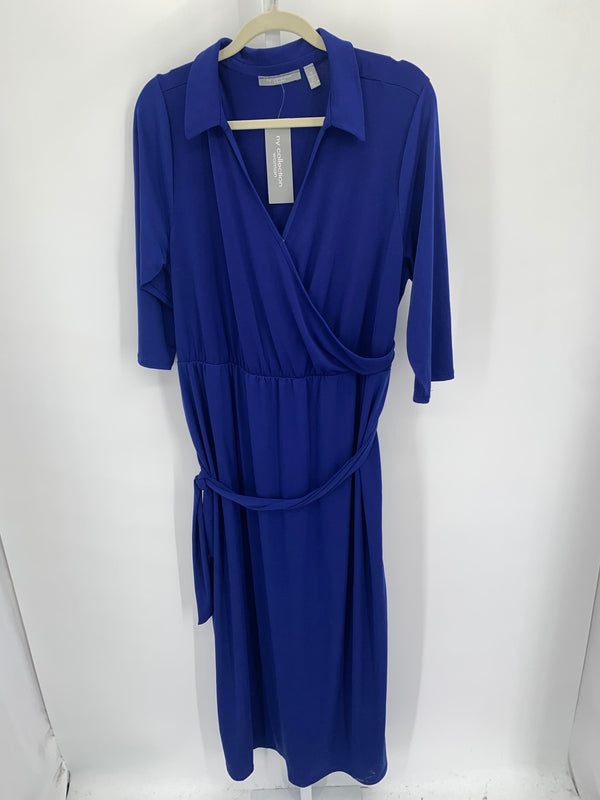 NY Collection Size 1X Womens Long Sleeve Dress