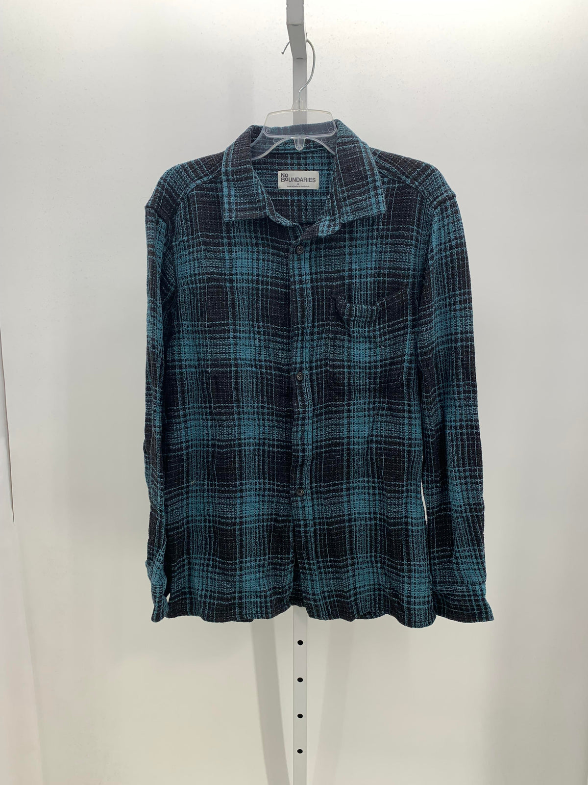 NEW BLACK PLAID BTN DOWN