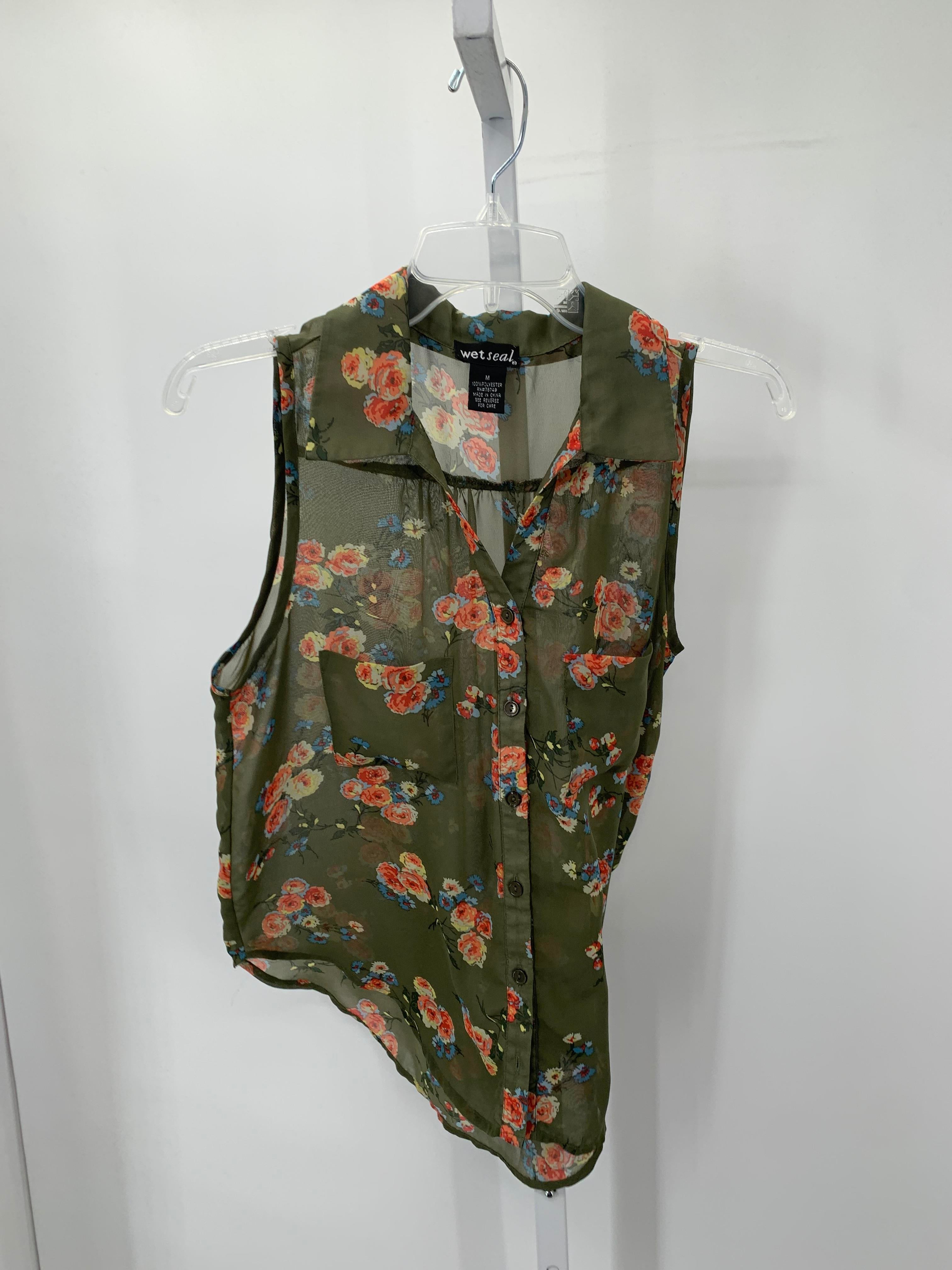 Wet Seal Size Medium Juniors Sleeveless Shirt