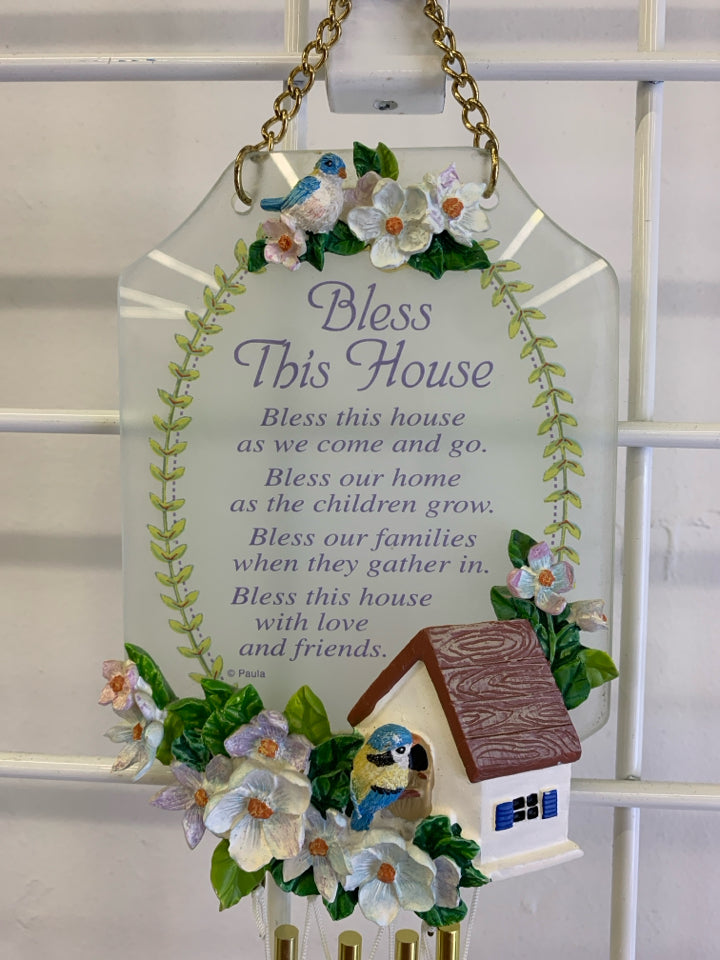 BLESS THIS HOUSE WINDCHIME.