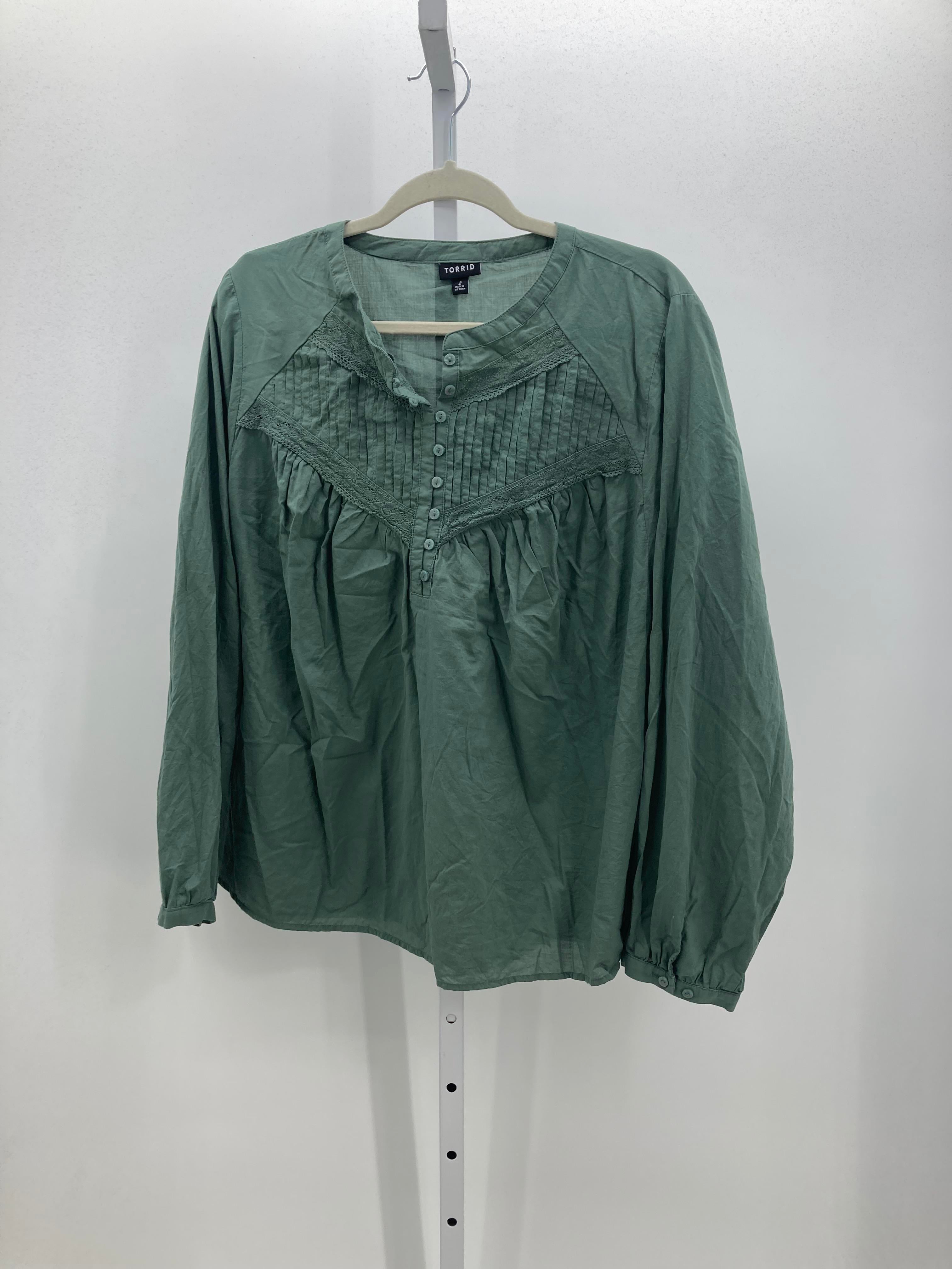 Torrid Size 2X Womens Long Sleeve Shirt