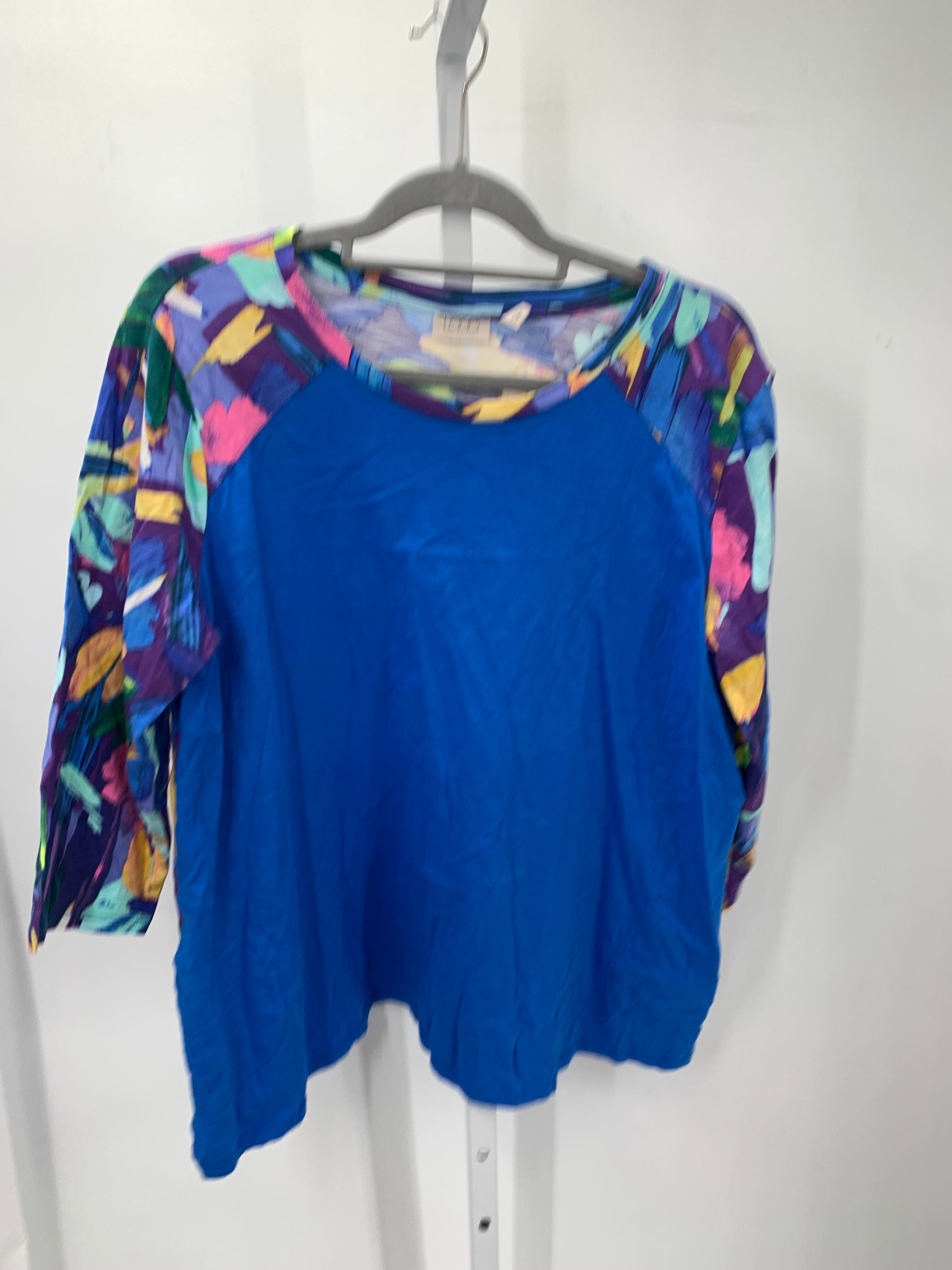 LOGO Size Extra Large Misses 3/4 Sleeve Shirt