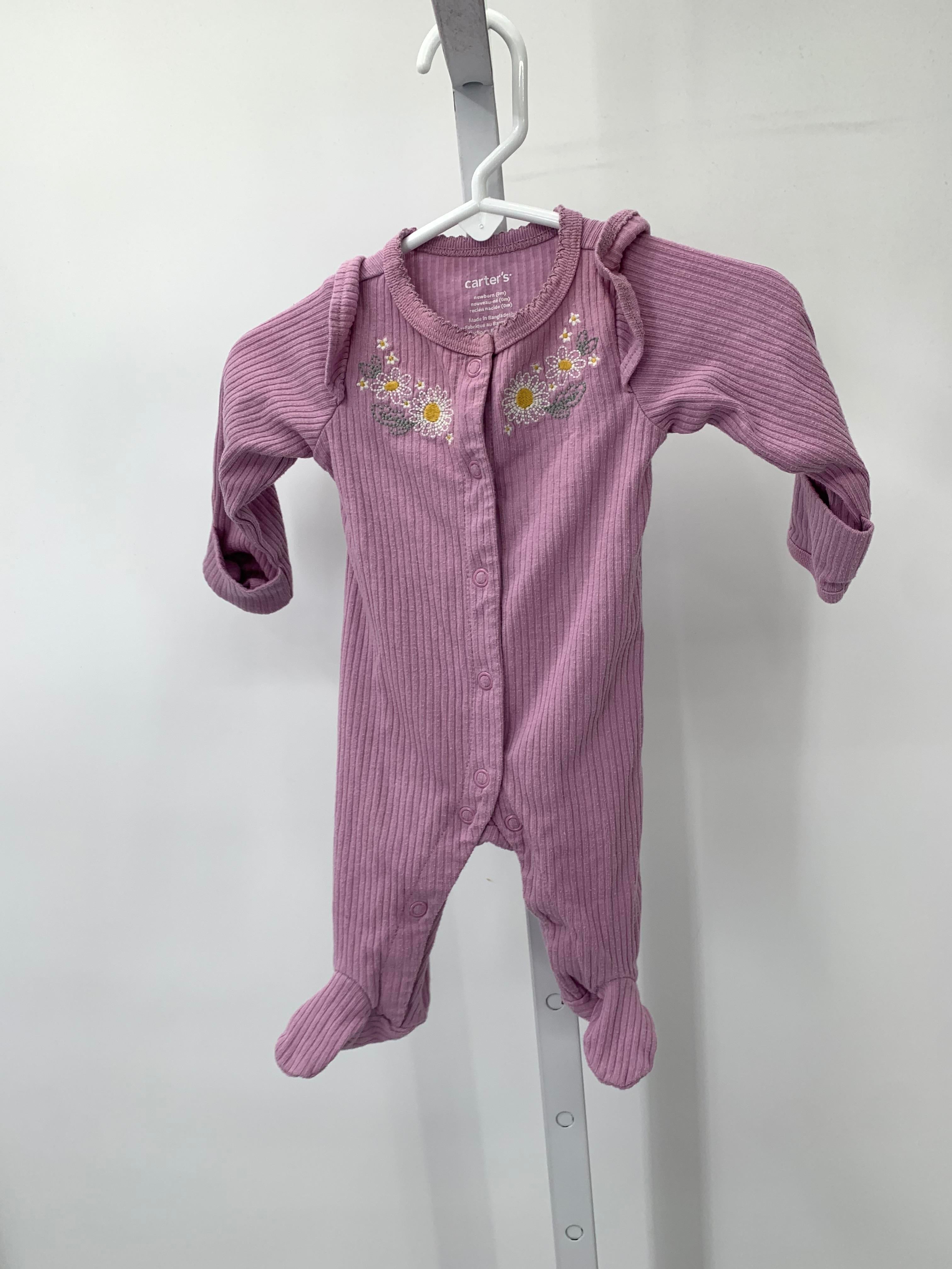 Carters Size Newborn Girls Long Slv. Romper