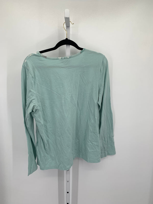 Christopher & Banks Size Large Misses Long Sleeve Shirt