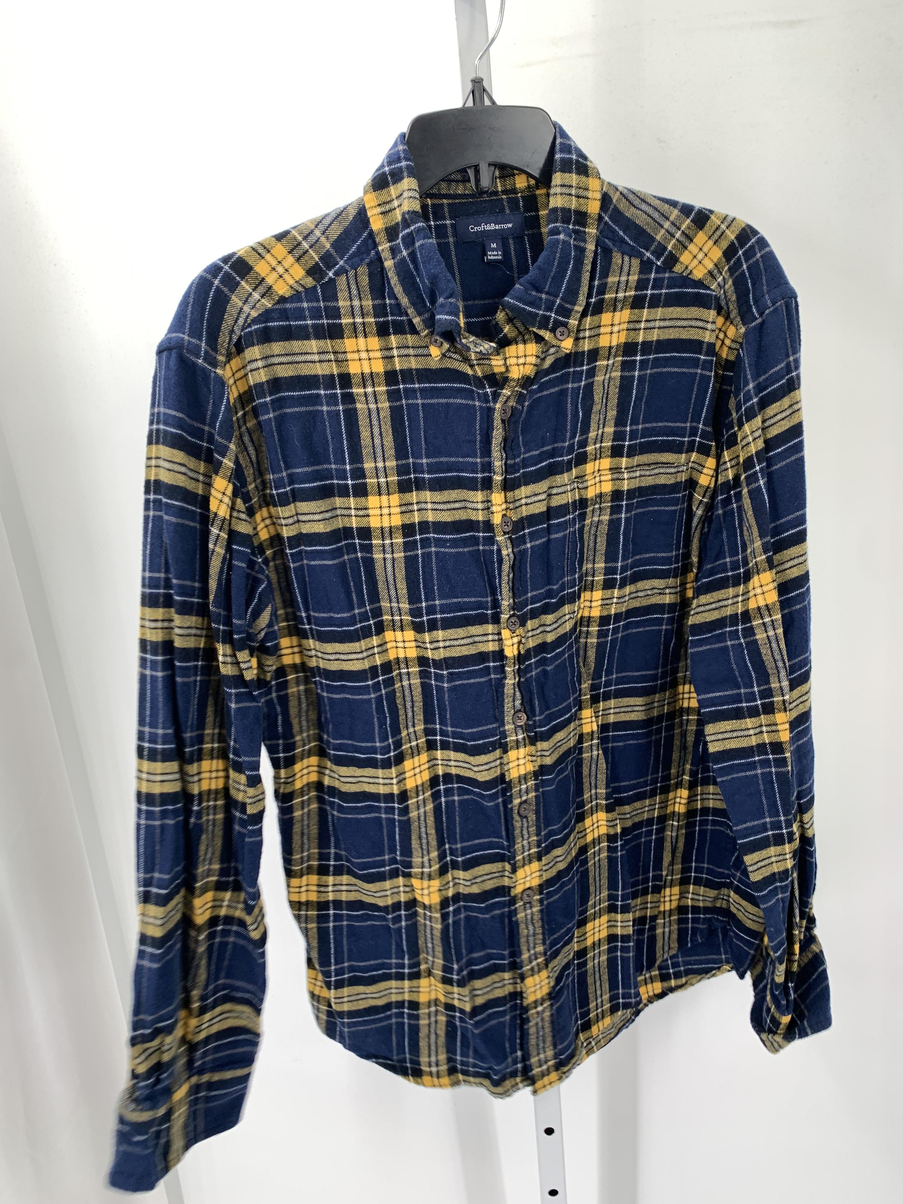 YELLOW PLAID BTN DOWN