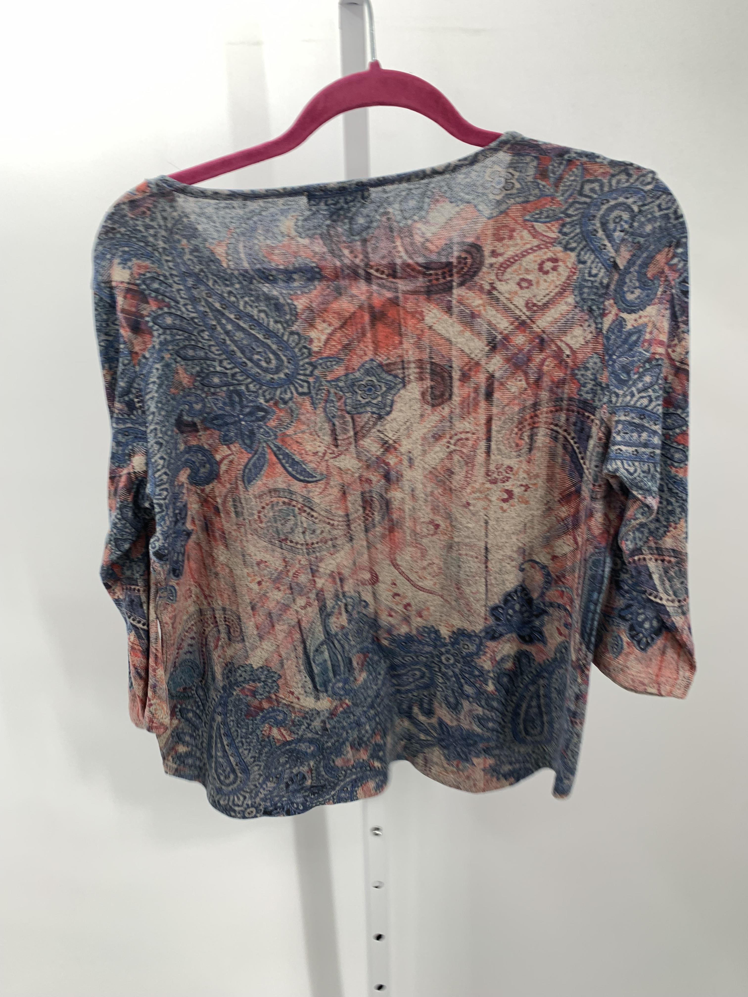 Energie Size Large Misses 3/4 Sleeve Shirt