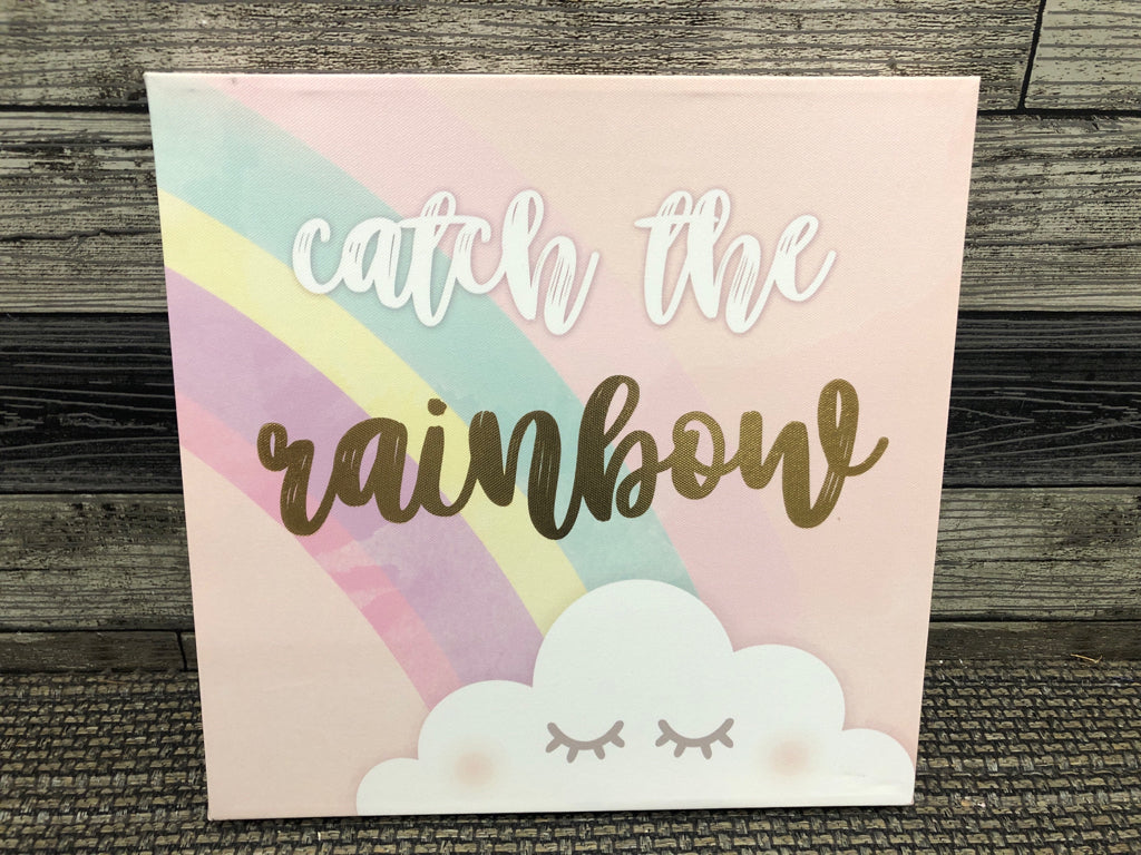 CATCH THE RAINBOW CANVAS WALL ART.