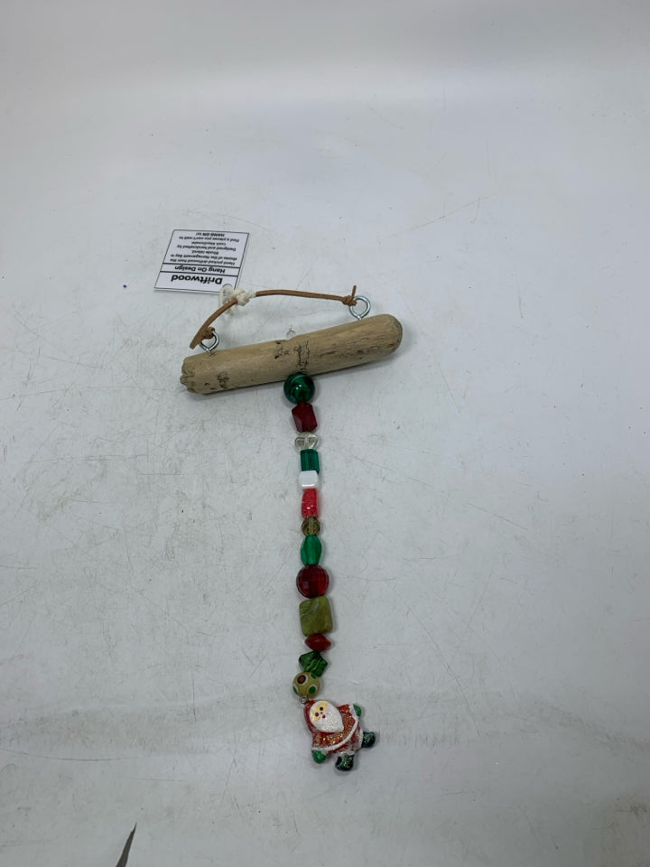 DRIFT WOOD BEADED WALL HANGING.