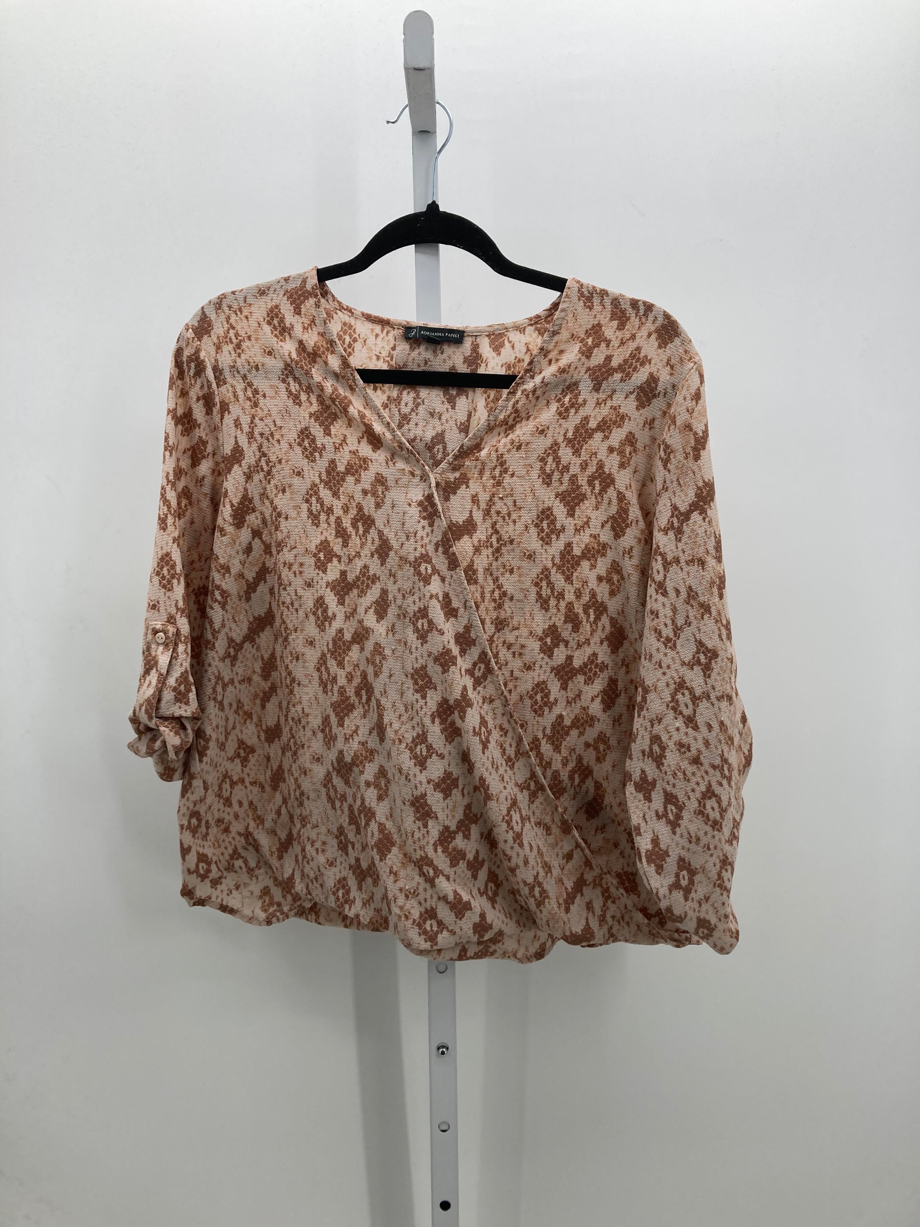 Adrianna Papell Size Large Misses 3/4 Sleeve Shirt