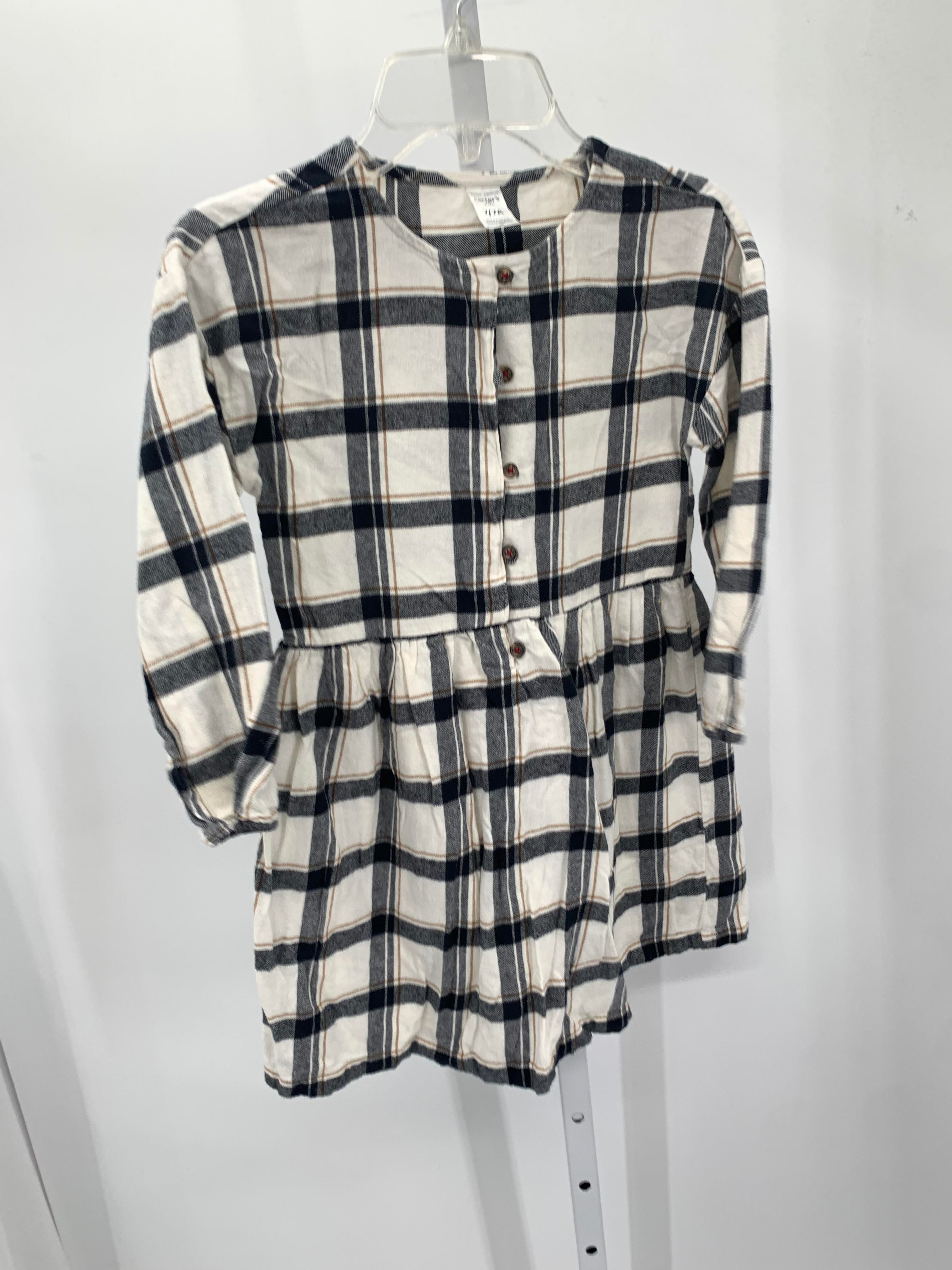 Carters Size 7 Girls Long Sleeve Dress