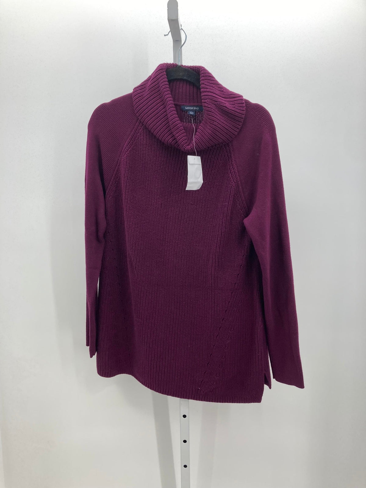 Lands End Size Large Misses Long Slv Sweater