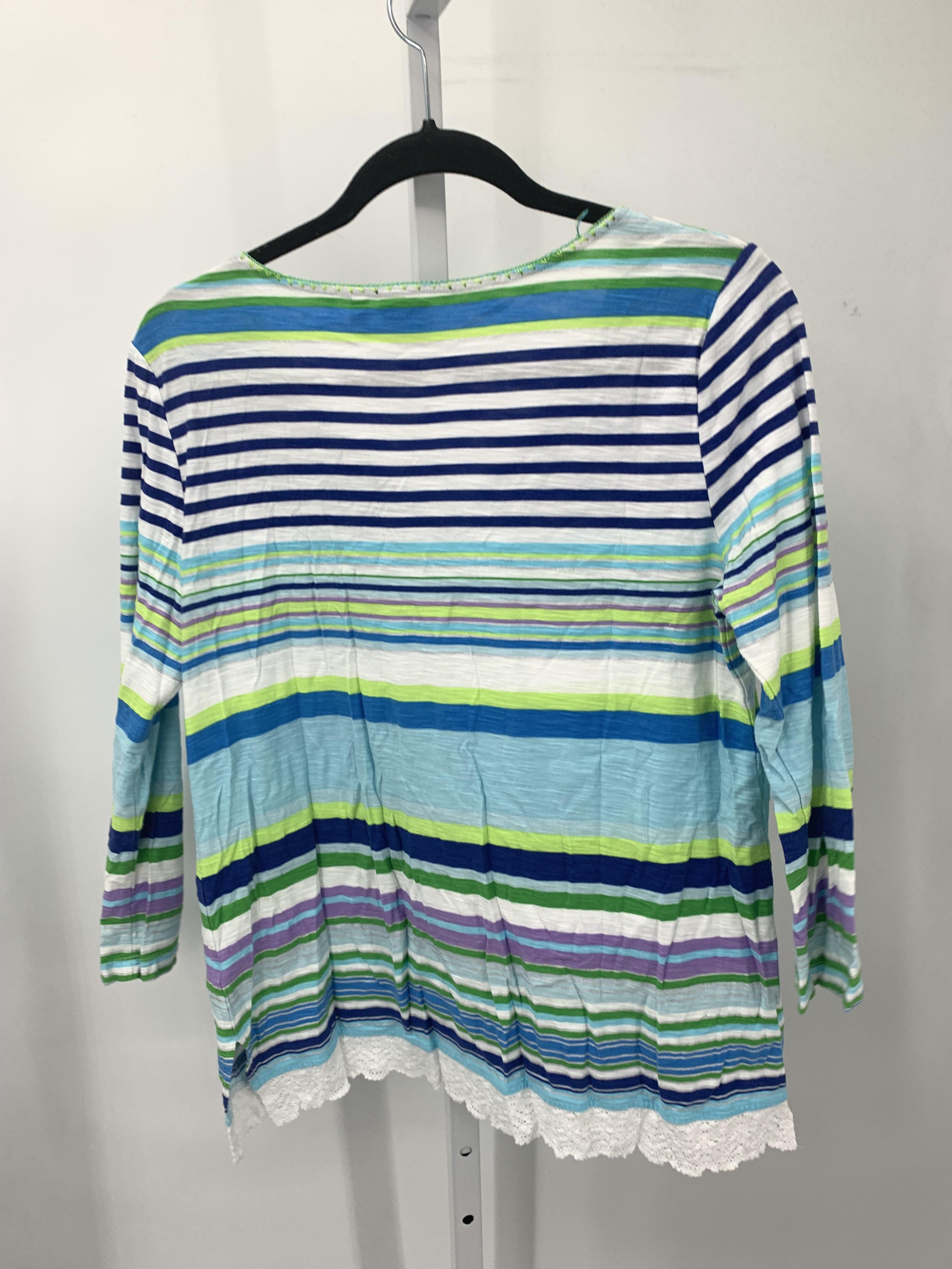 Rafaella Size Small Misses 3/4 Sleeve Shirt