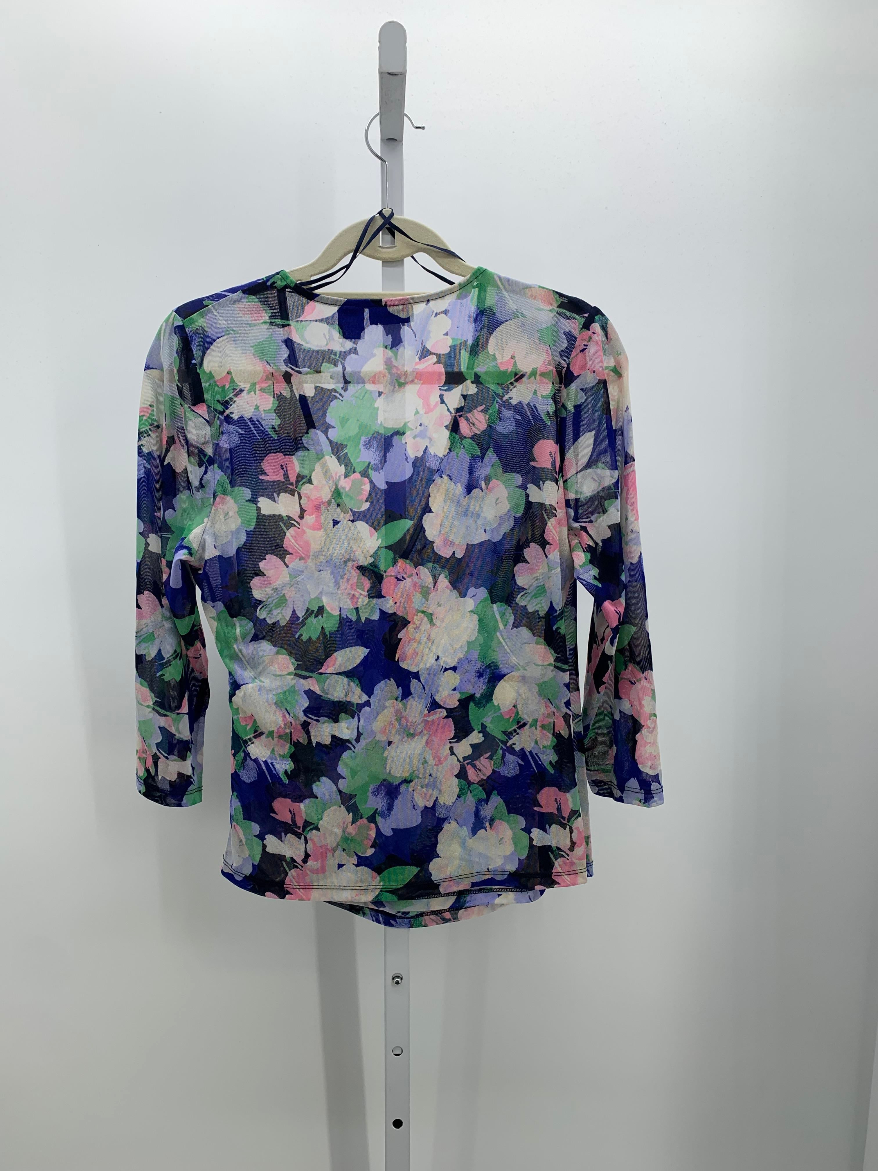 Tahari Size Large Misses 3/4 Sleeve Shirt
