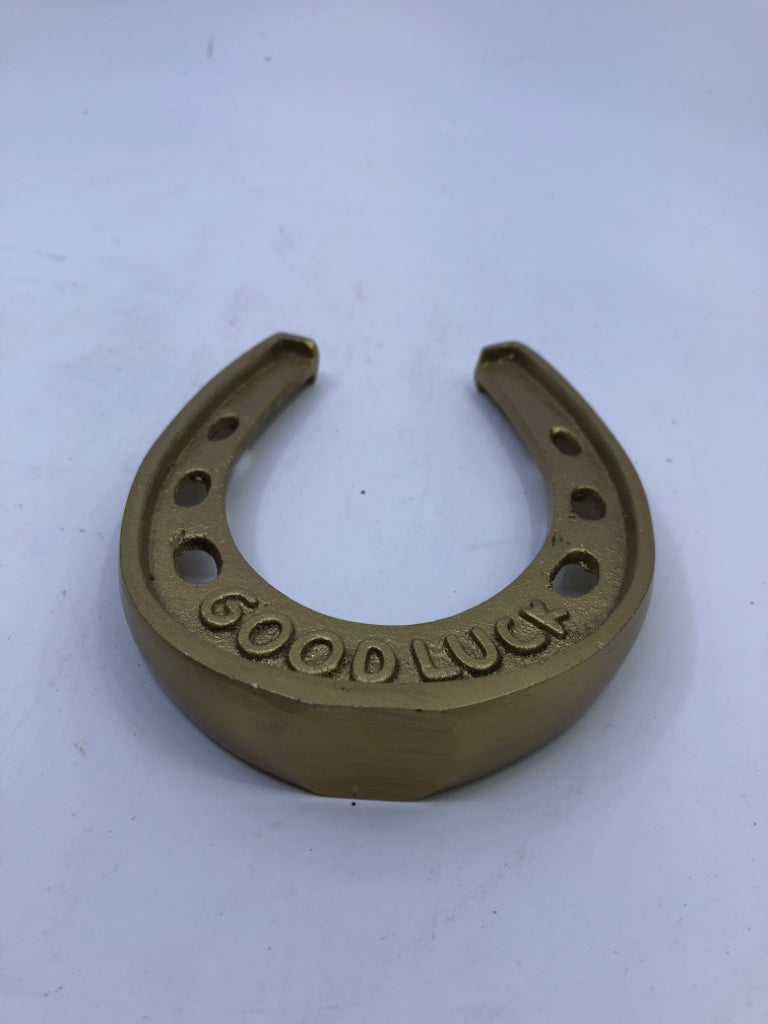 HEAVY GOLD HORSESHOE GOOD LUCK.