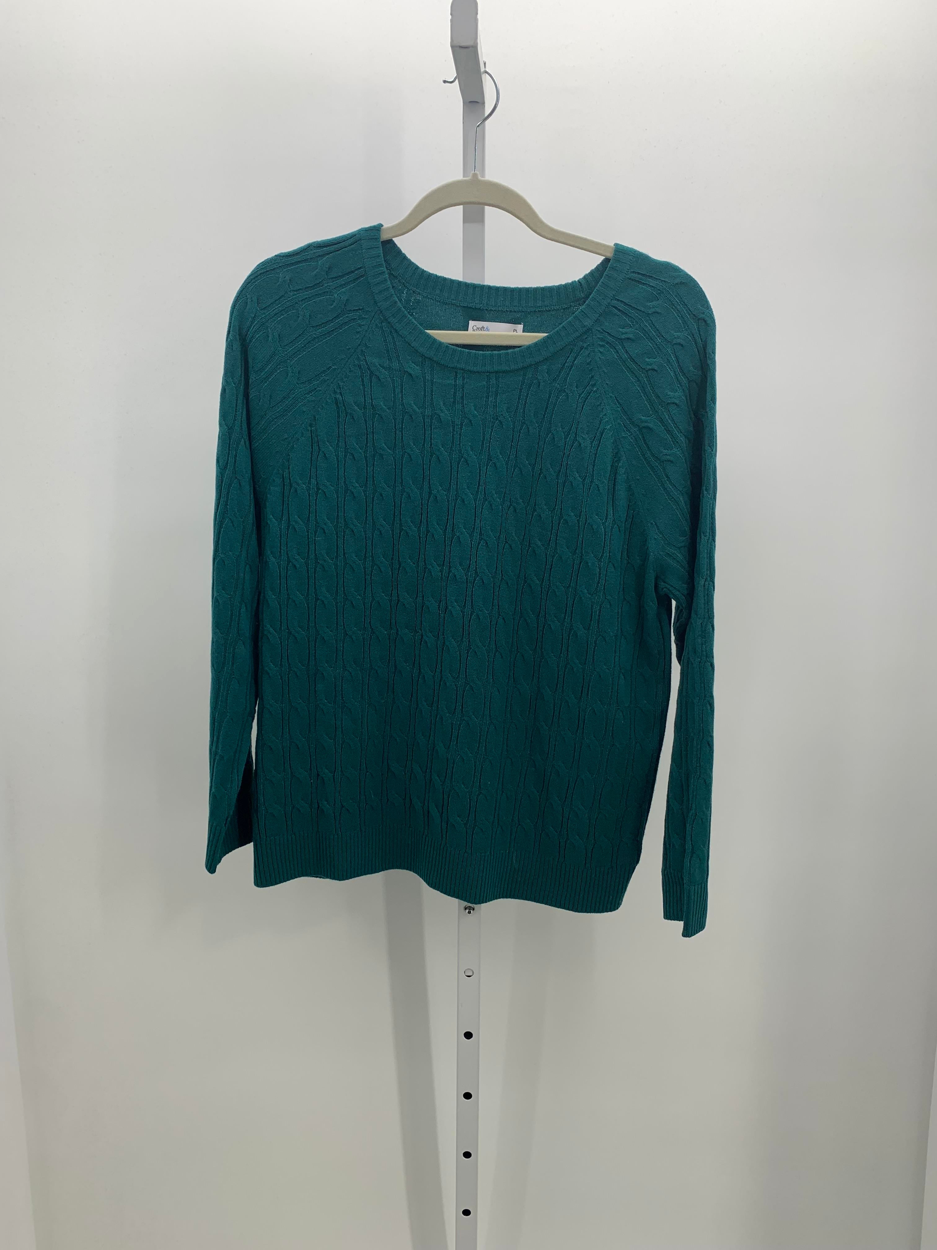 Croft & Barrow Size Large Petite Petite Long Slv Sweater