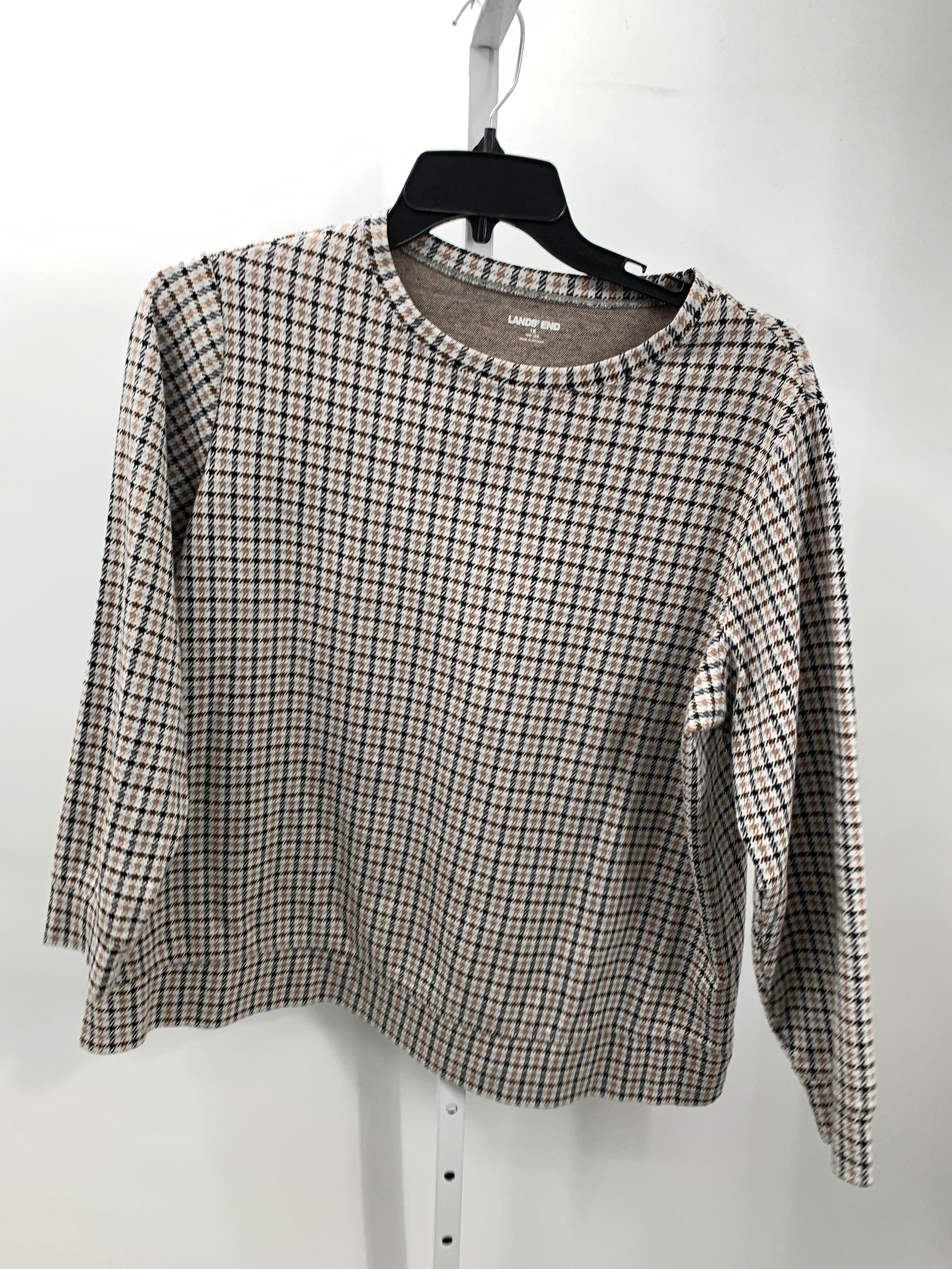 Lands End Size 1X Womens Long Sleeve Shirt