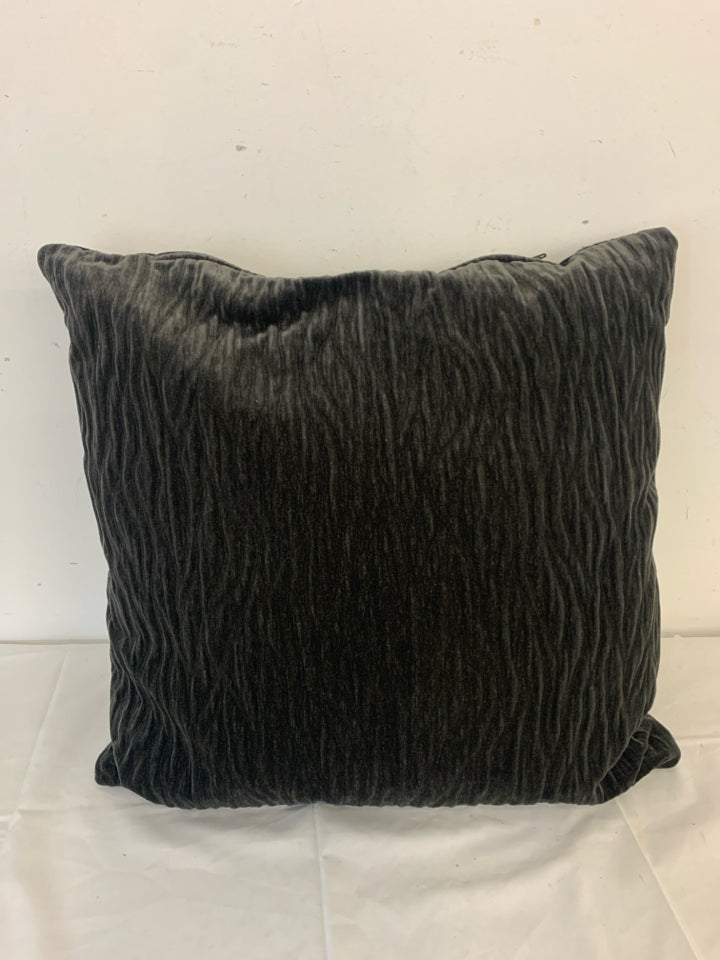 LARGE BLACK PILLOW.