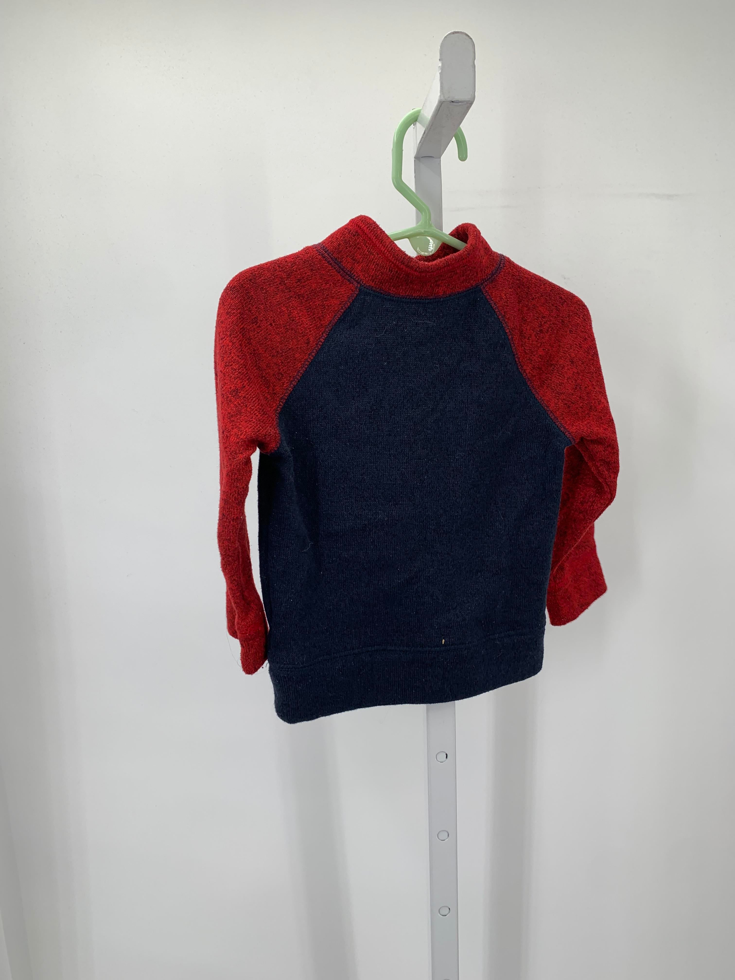 NAVY PARTIAL ZIP