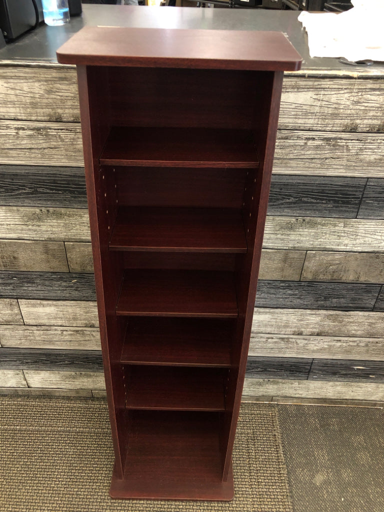 DARK WOOD CD STORAGE .