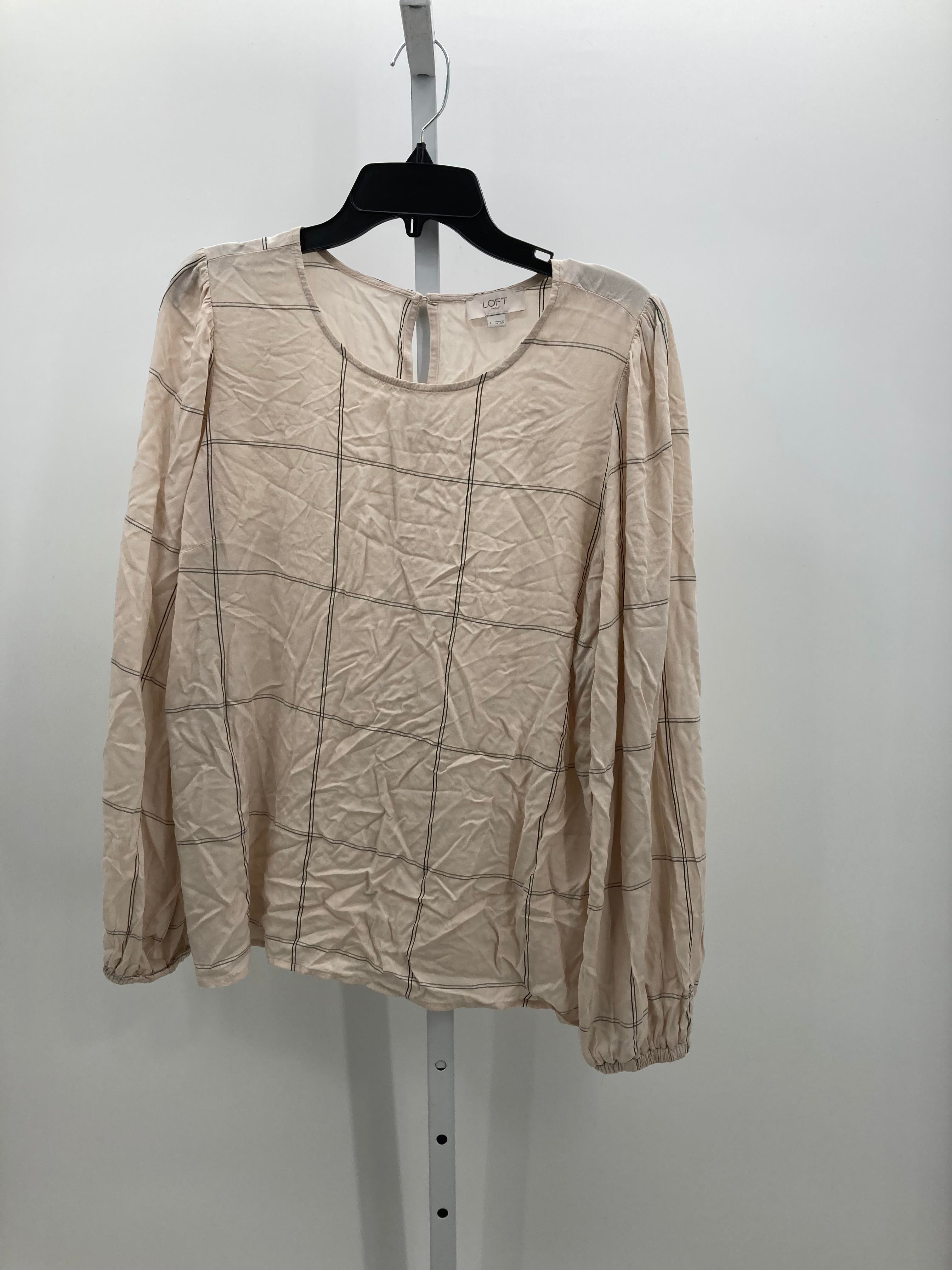 Loft Size Large Misses Long Sleeve Shirt