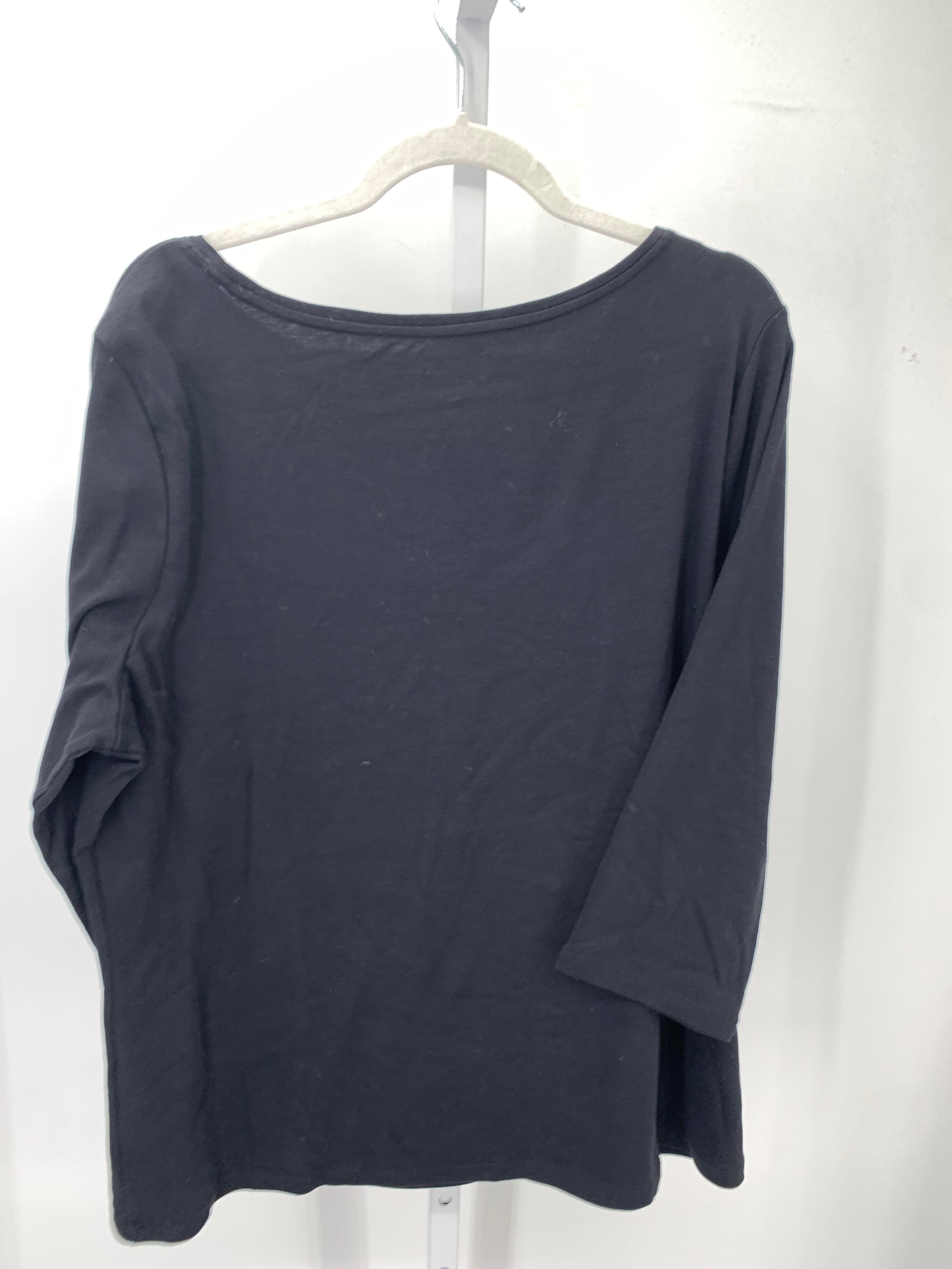 Talbots Size 2X Womens 3/4 Sleeve Shirt