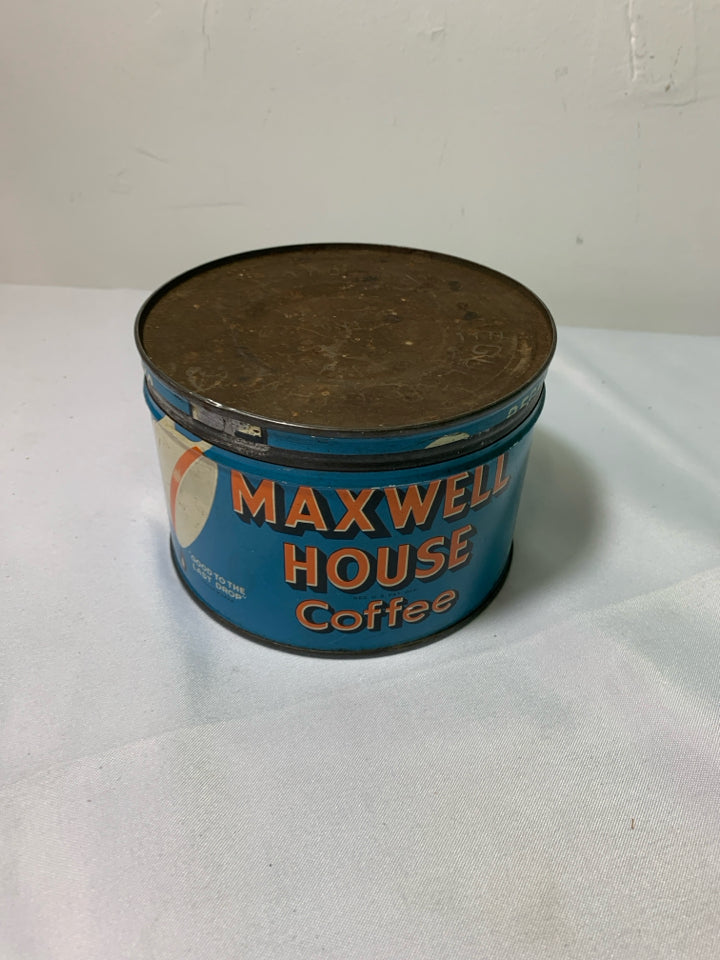 ROUND VTG MAXWELL HOUSE TIN.