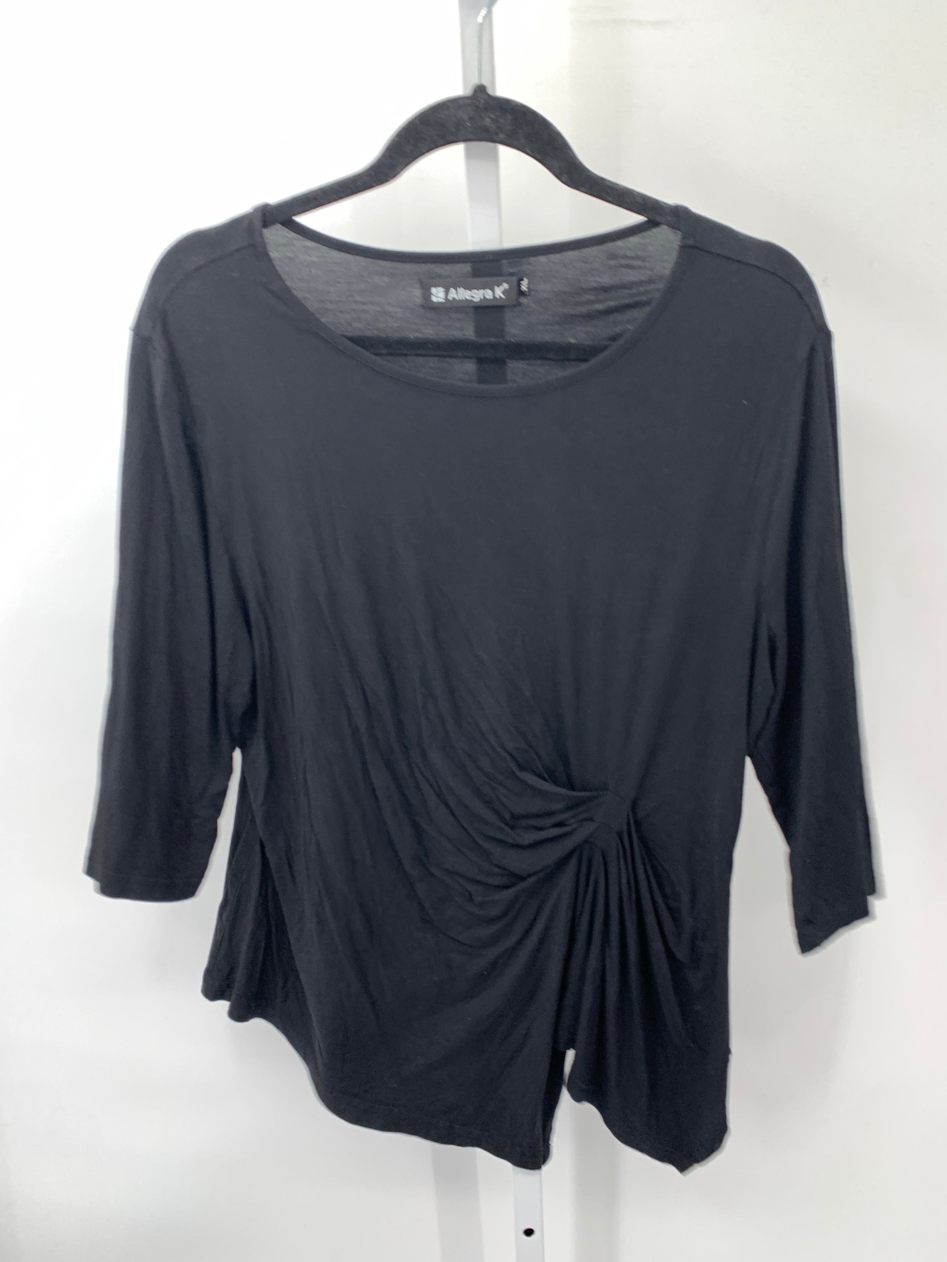 Allegra K Size Extra Large Misses Short Sleeve Shirt