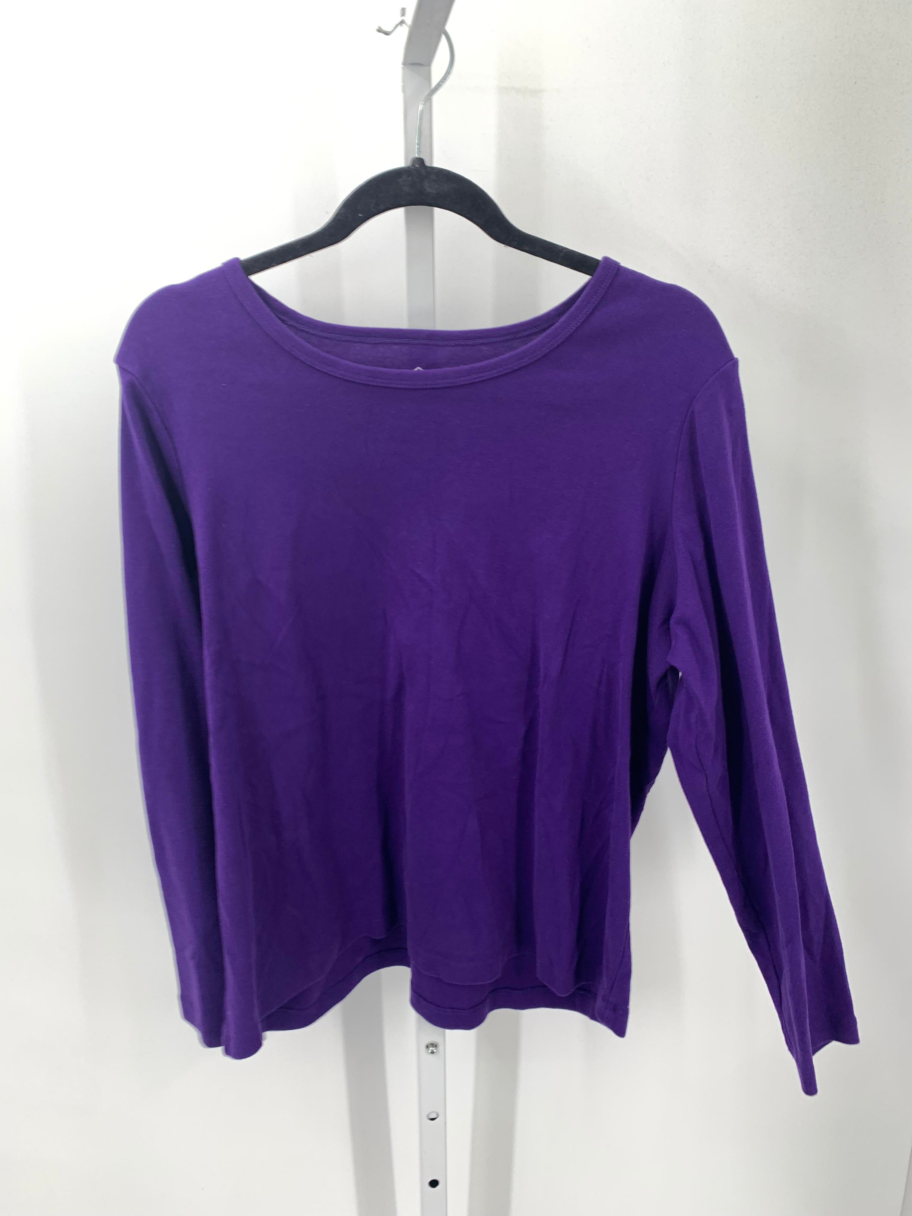 St. Johns Bay Size XX Large Petite Petite Long Sleeve Shirt