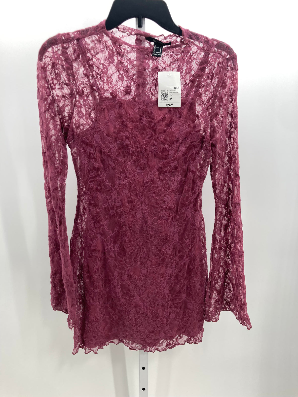 Forever 21 Size Medium Juniors Long Sleeve Dress