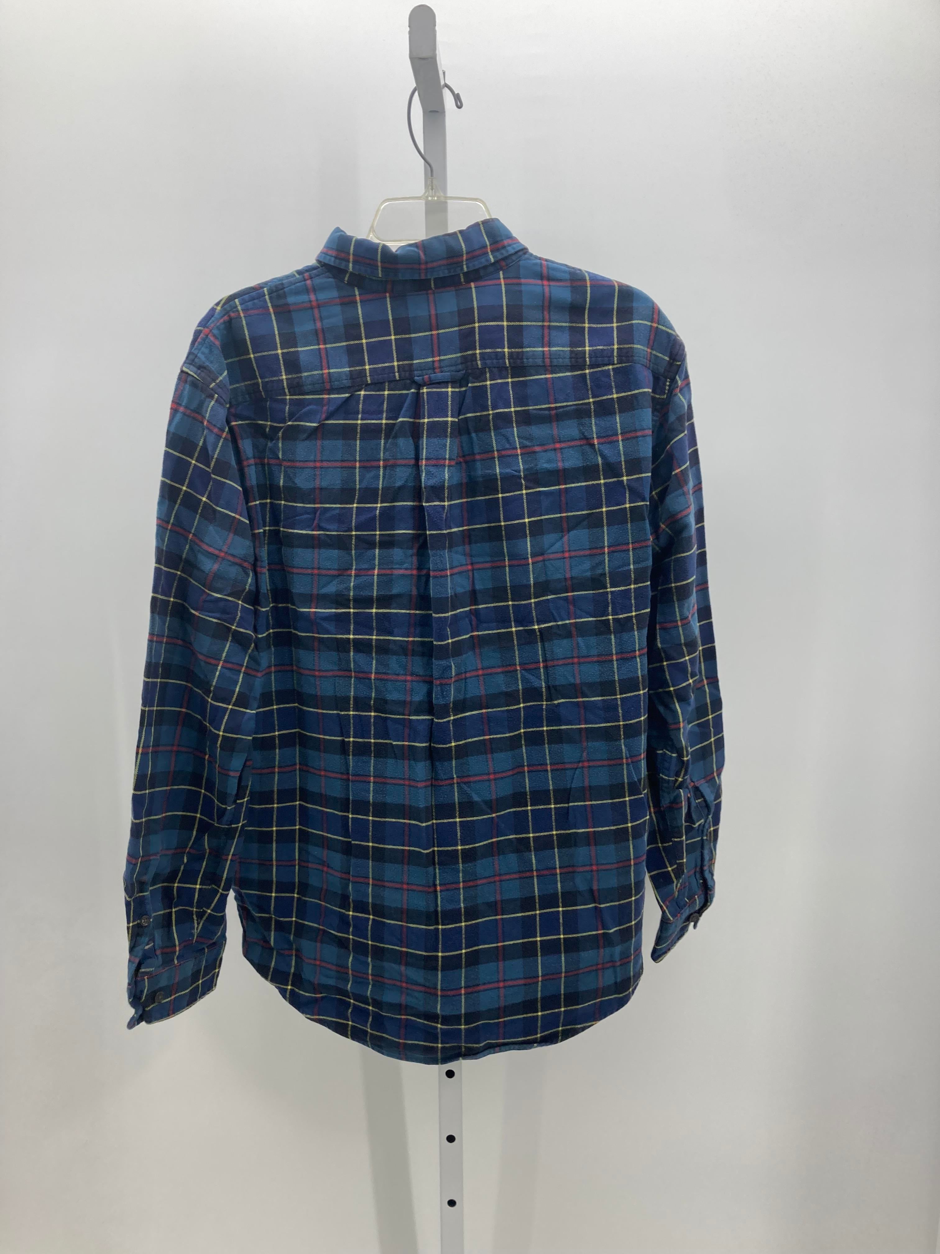 PLAID BTN DOWN