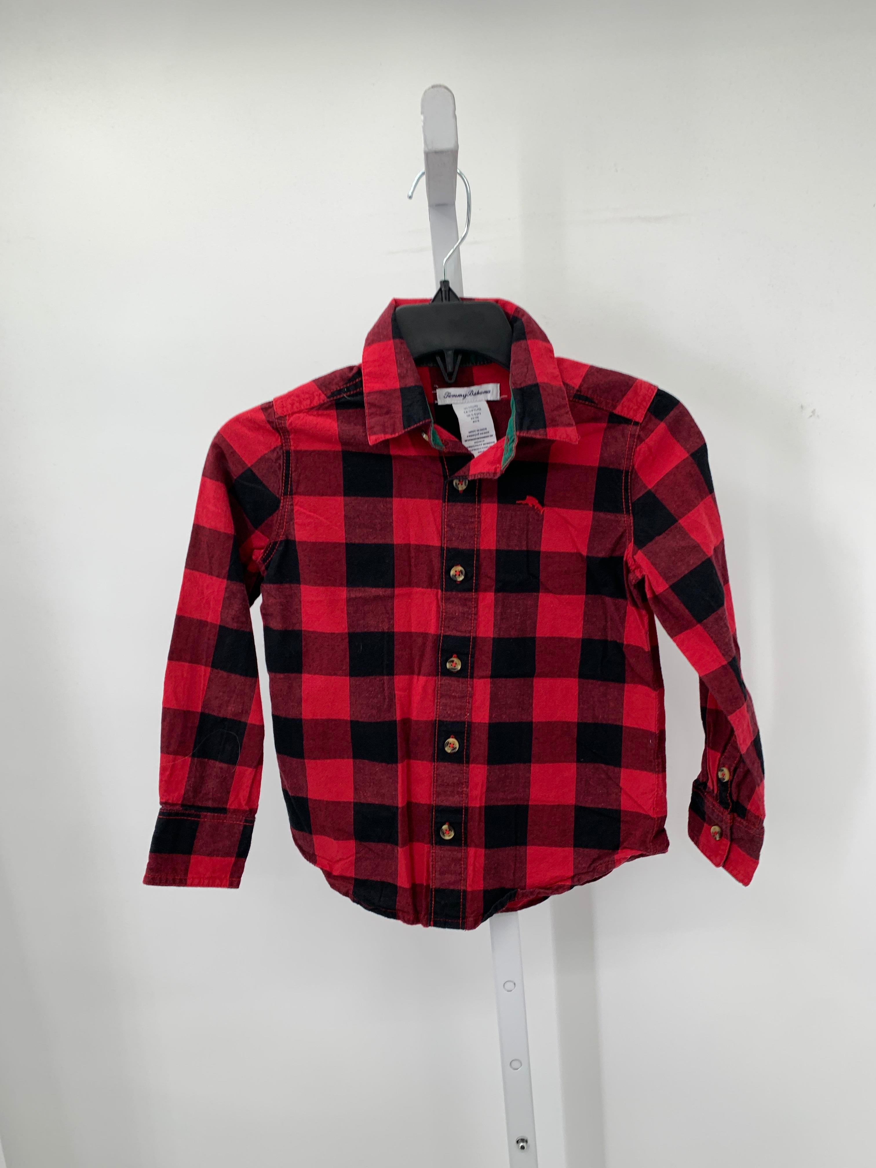 BLACK PLAID BTN DOWN