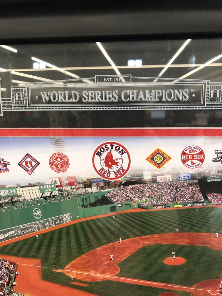 RED SOX FENWAY PARK WORLD SERIES FRAMED ART.