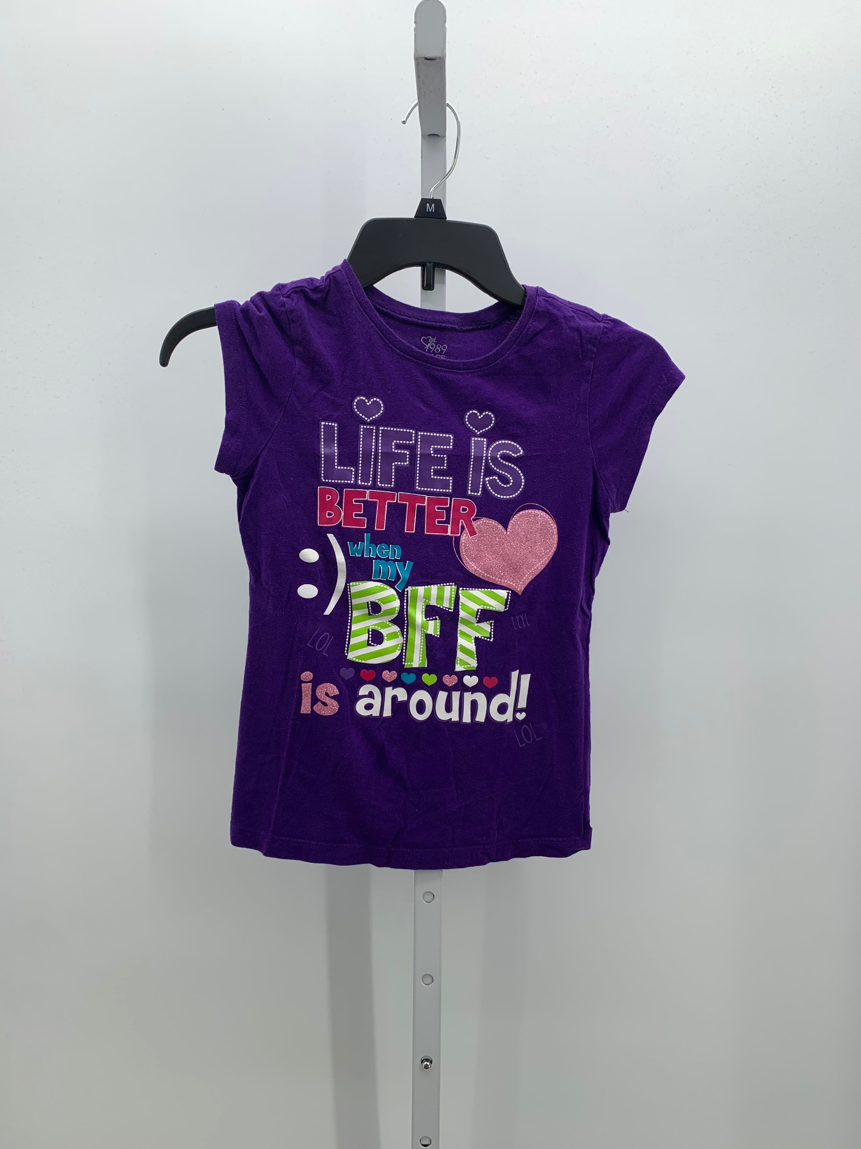 Children's Place Size 7-8 Girls Short Sleeve Shirt