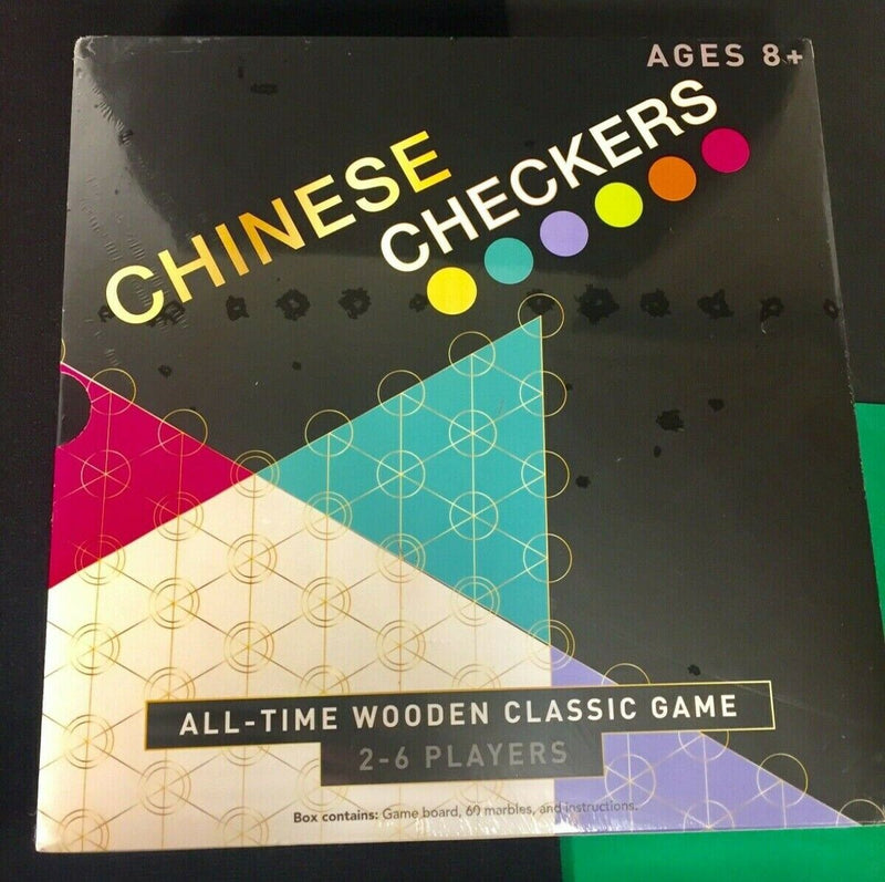Chinese Checkers: All Time Wooden Classic Game - RMS International  Sealed-New -