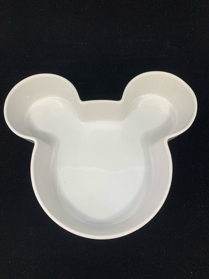 MICKEY SHAPED CERAMIC SERVING DISH.