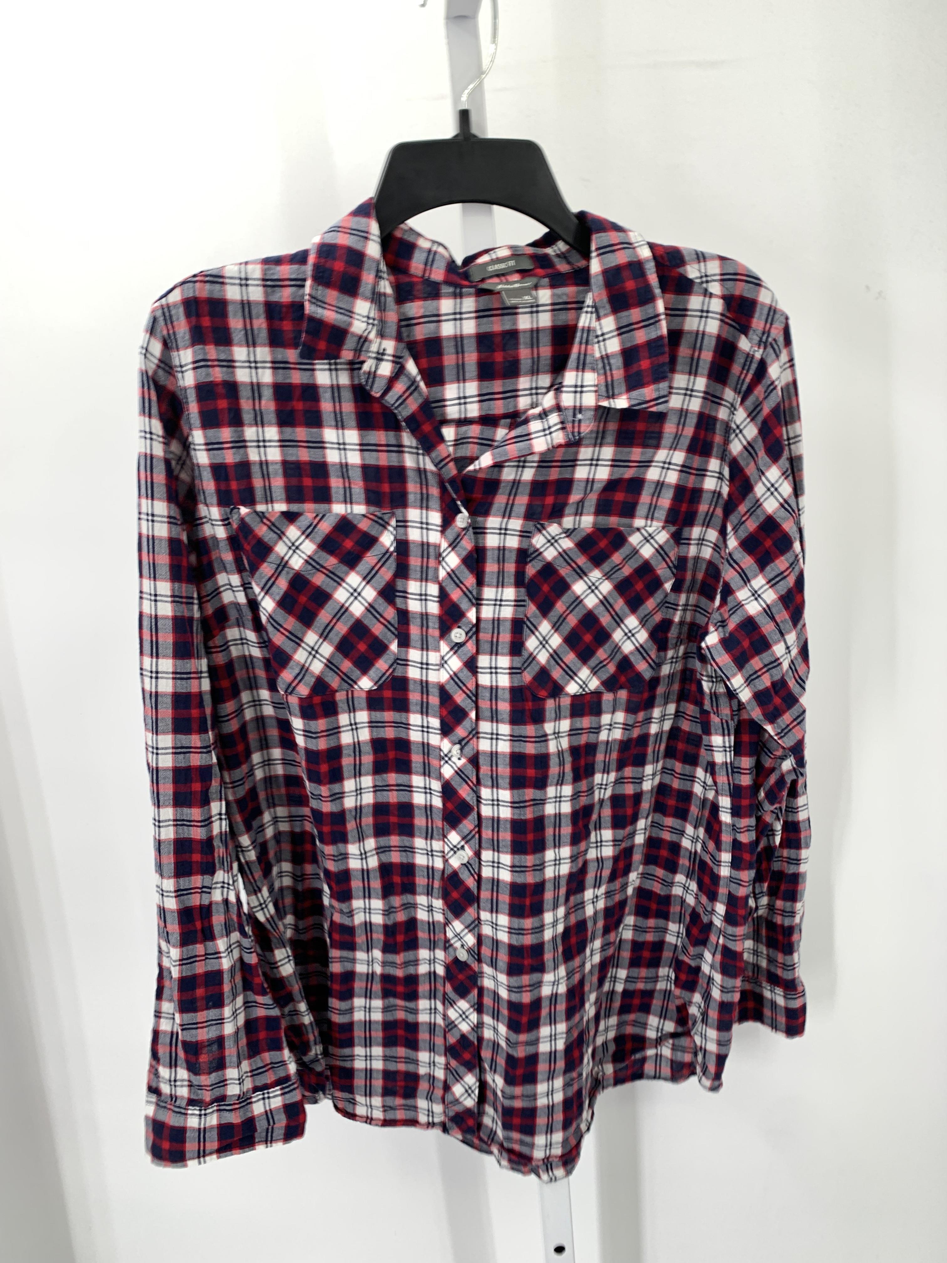 Eddie Bauer Size Extra Large Misses Long Sleeve Shirt